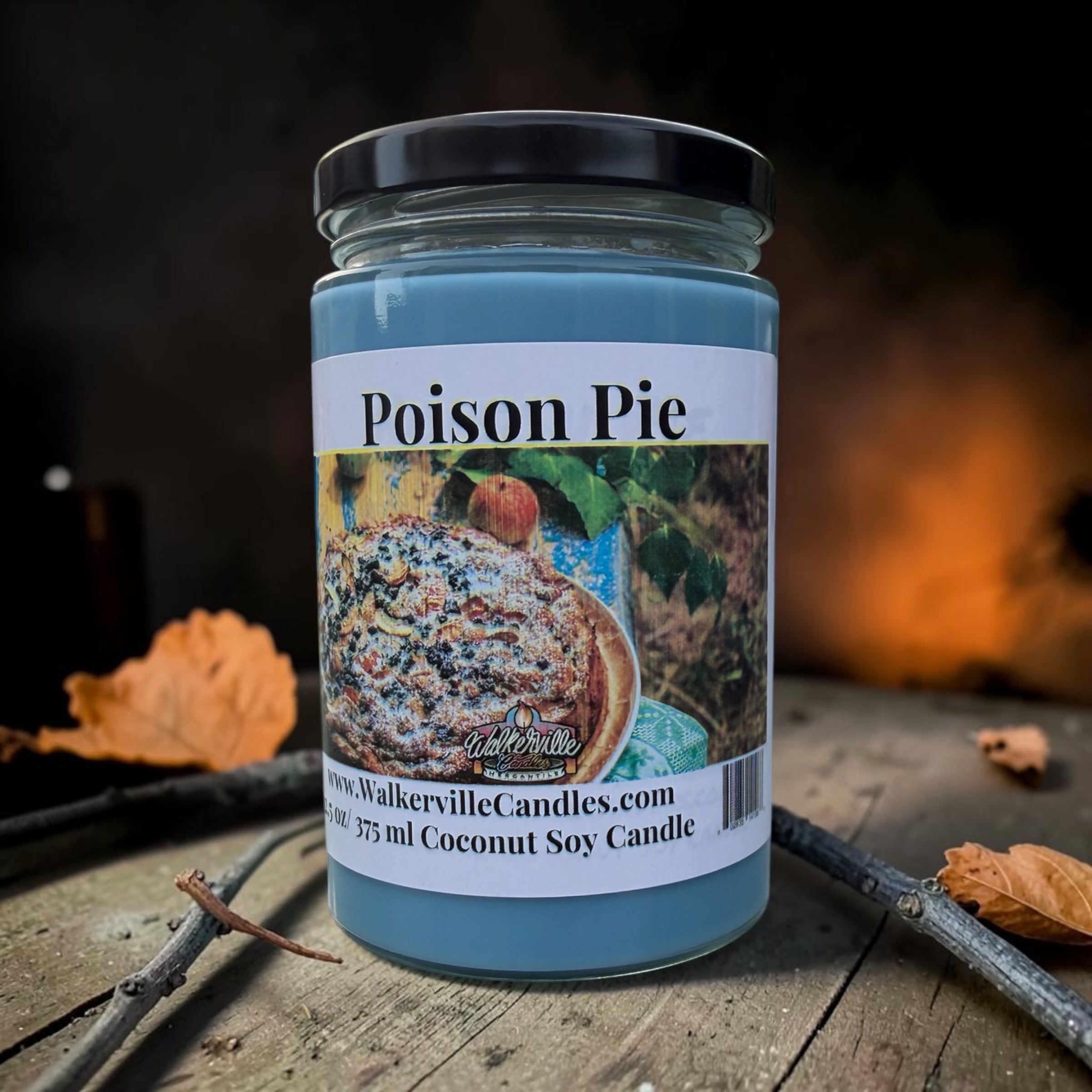 Poison Pie Coconut Soy 12.5 oz/ 375 ml Candle Wood Wick