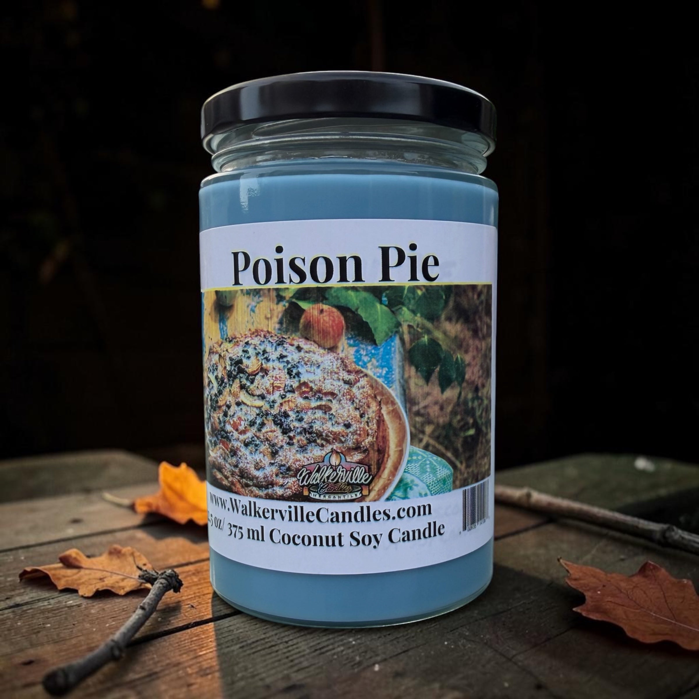 Poison Pie Coconut Soy 12.5 oz/ 375 ml Candle Wood Wick