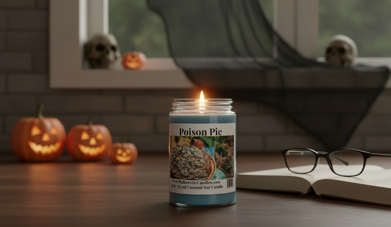 Poison Pie Coconut Soy 12.5 oz/ 375 ml Candle Wood Wick