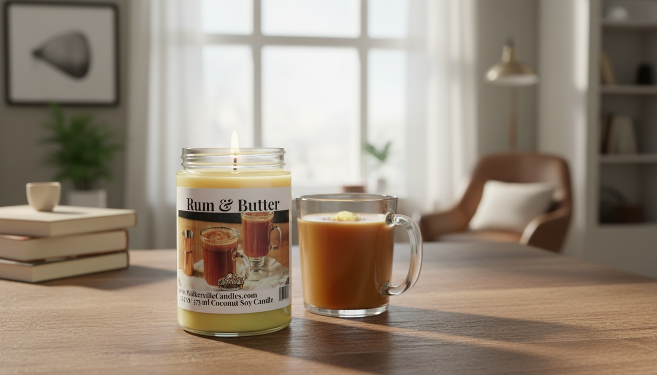 Rum & Butter Coconut Soy 12.5 oz/ 375 ml Candle