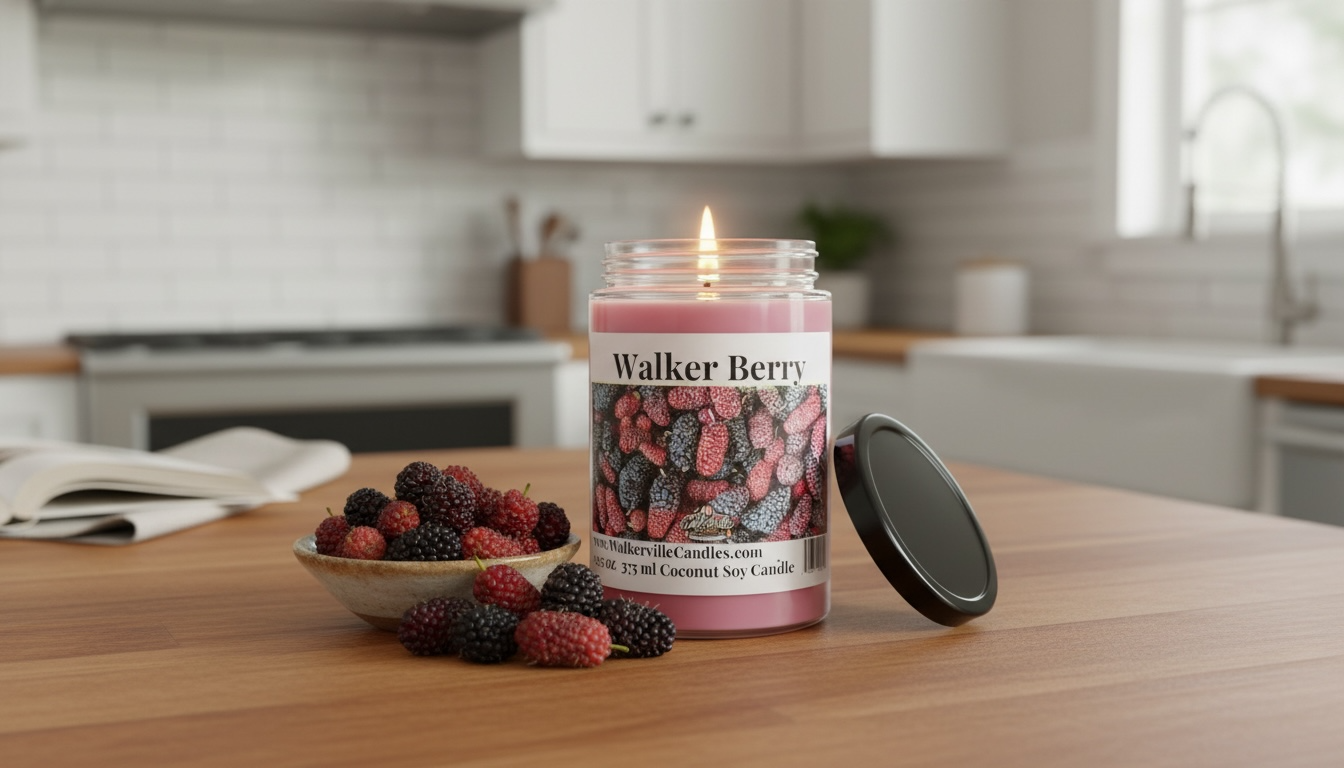 Walker Berry Coconut Soy 12.5 oz/ 375 ml Candle Wood Wick