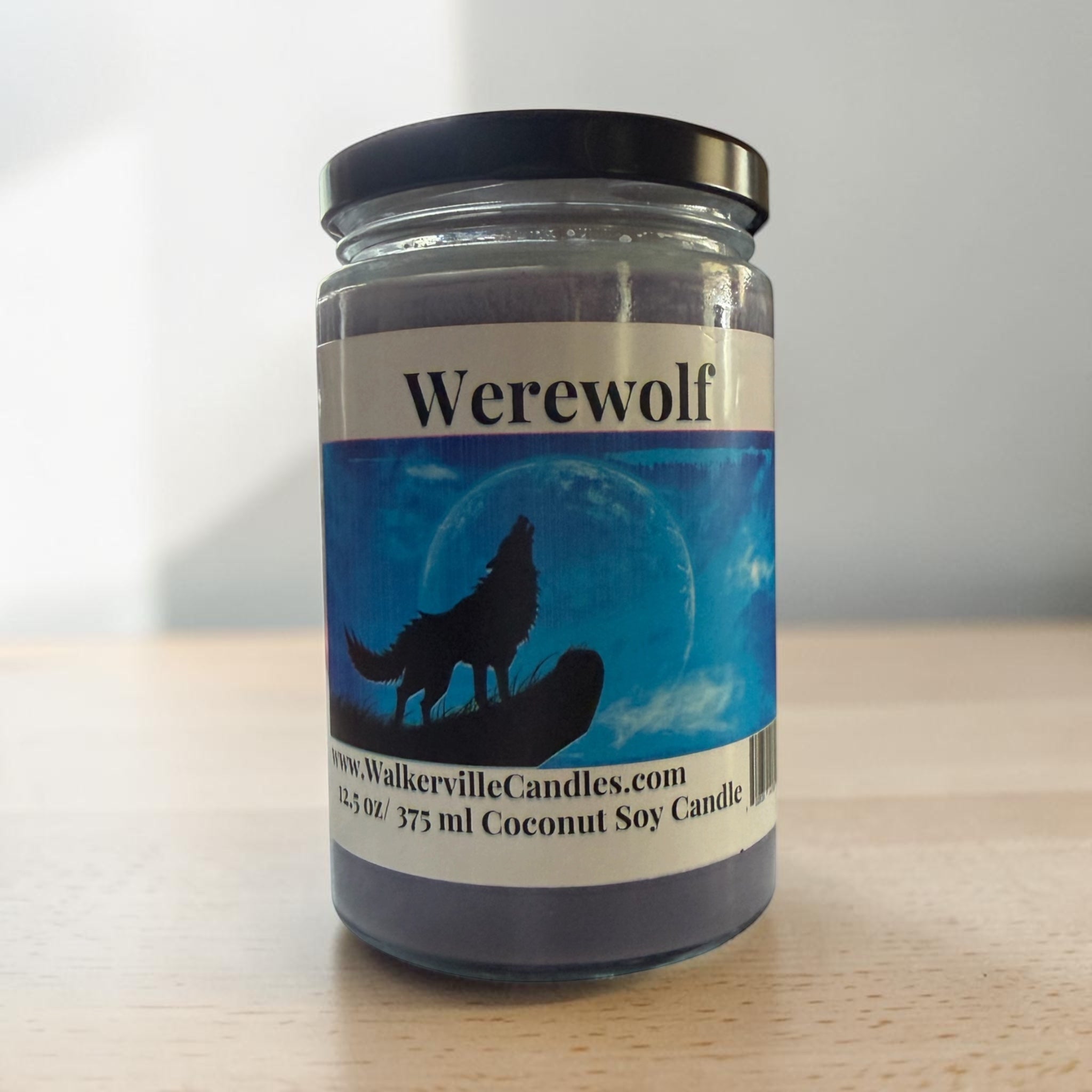 Werewolf Coconut Soy 12.5 oz/ 375 ml Candle Wood Wick