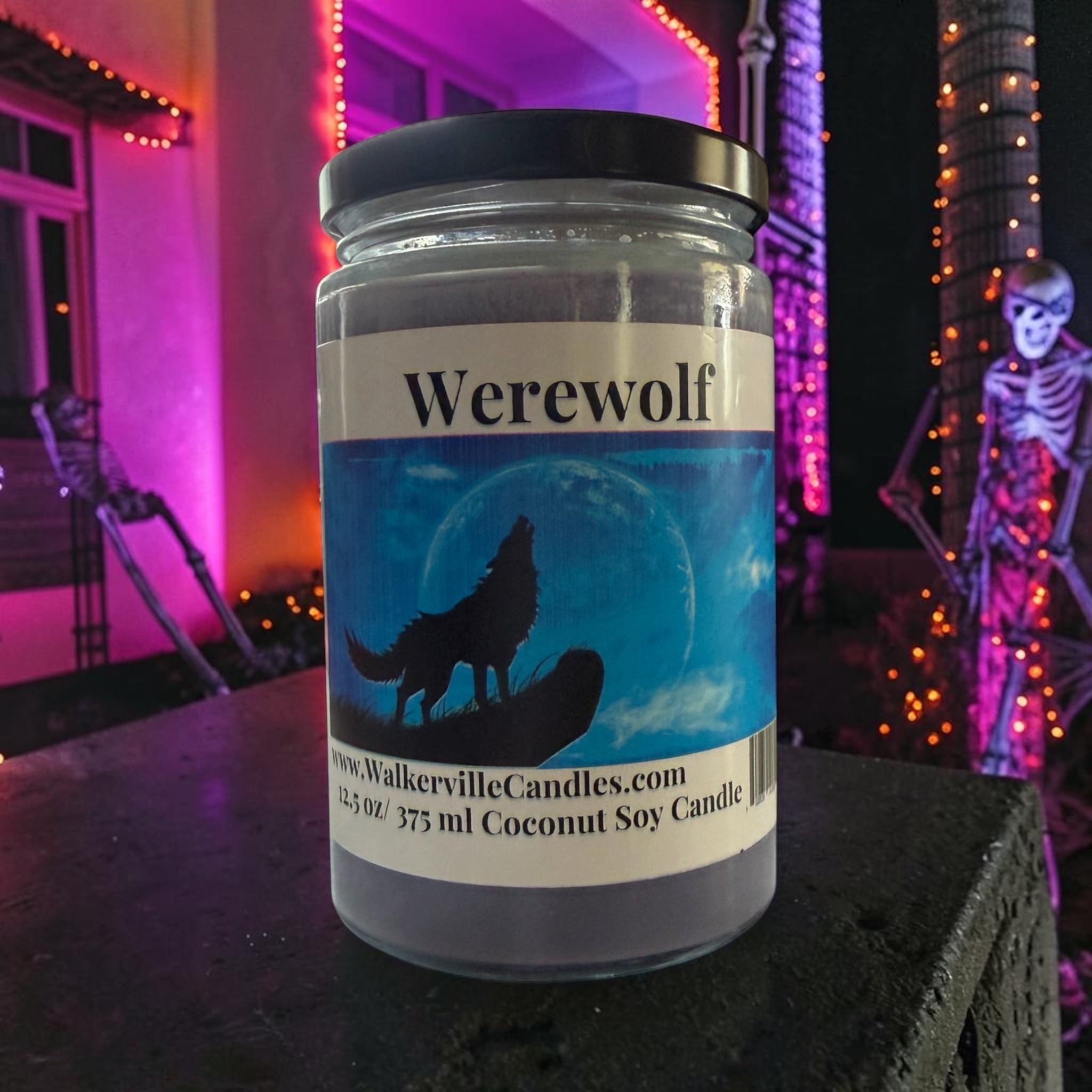 Werewolf Coconut Soy 12.5 oz/ 375 ml Candle Wood Wick