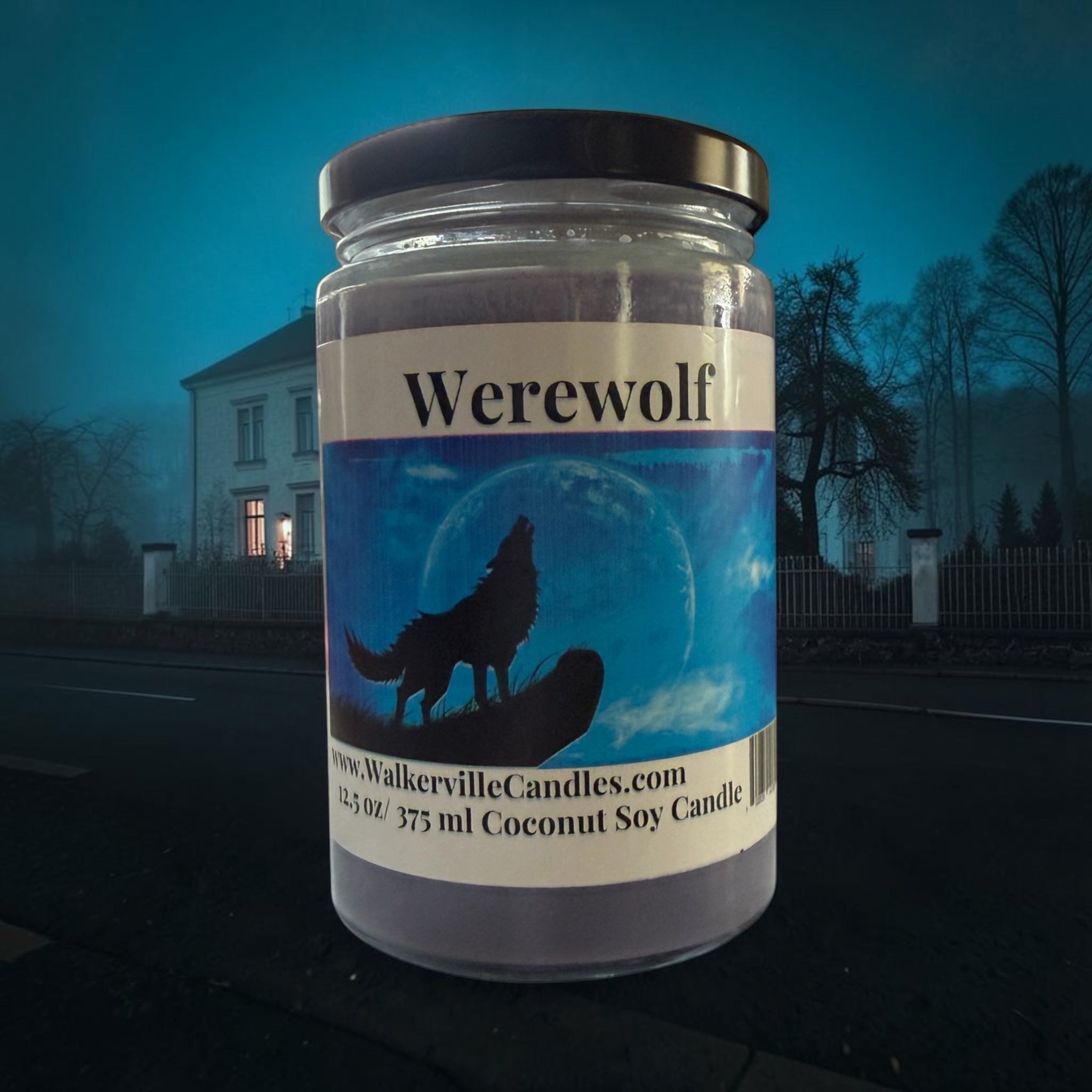 Werewolf Coconut Soy 12.5 oz/ 375 ml Candle Wood Wick