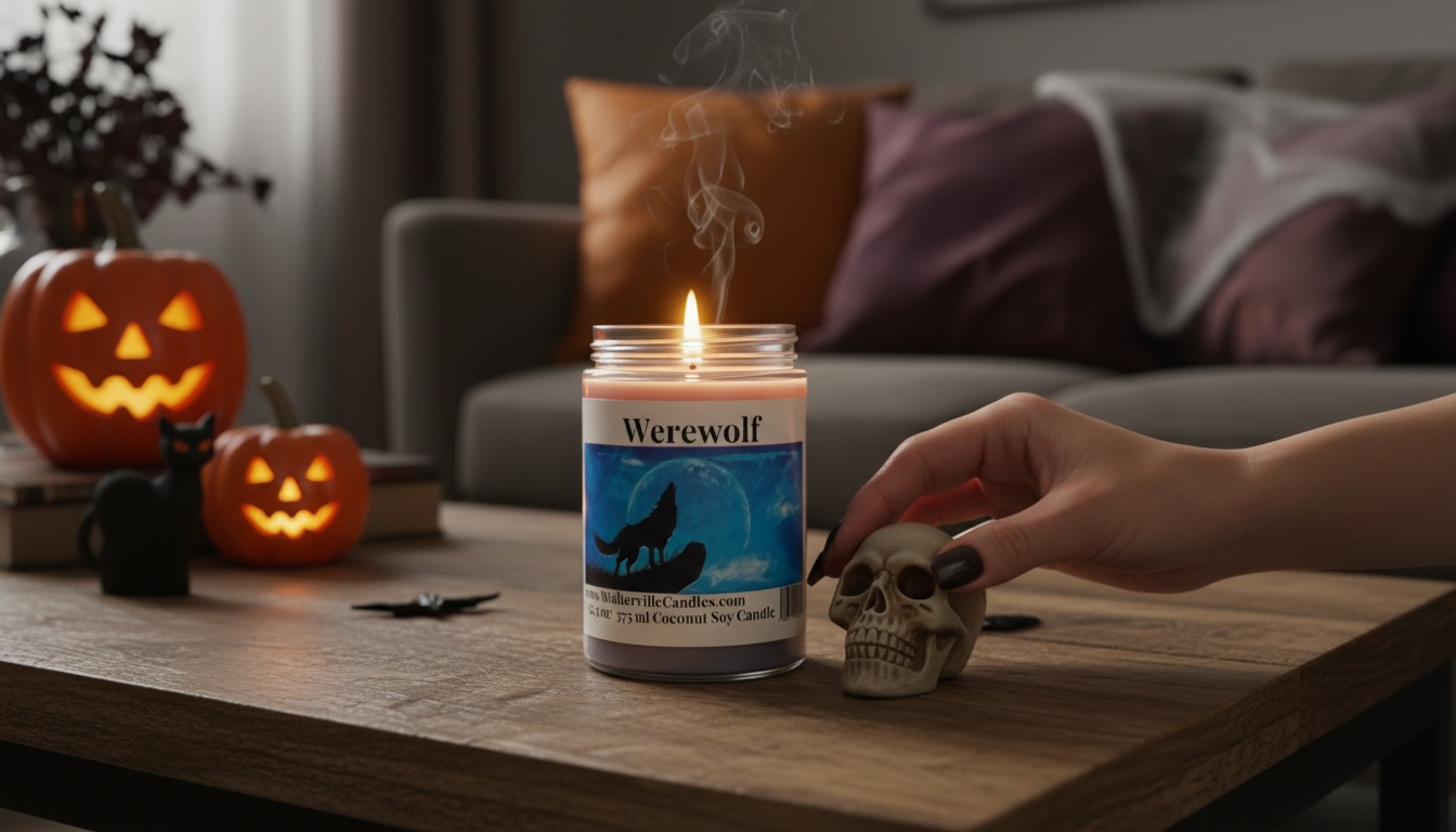 Werewolf Coconut Soy 12.5 oz/ 375 ml Candle Wood Wick
