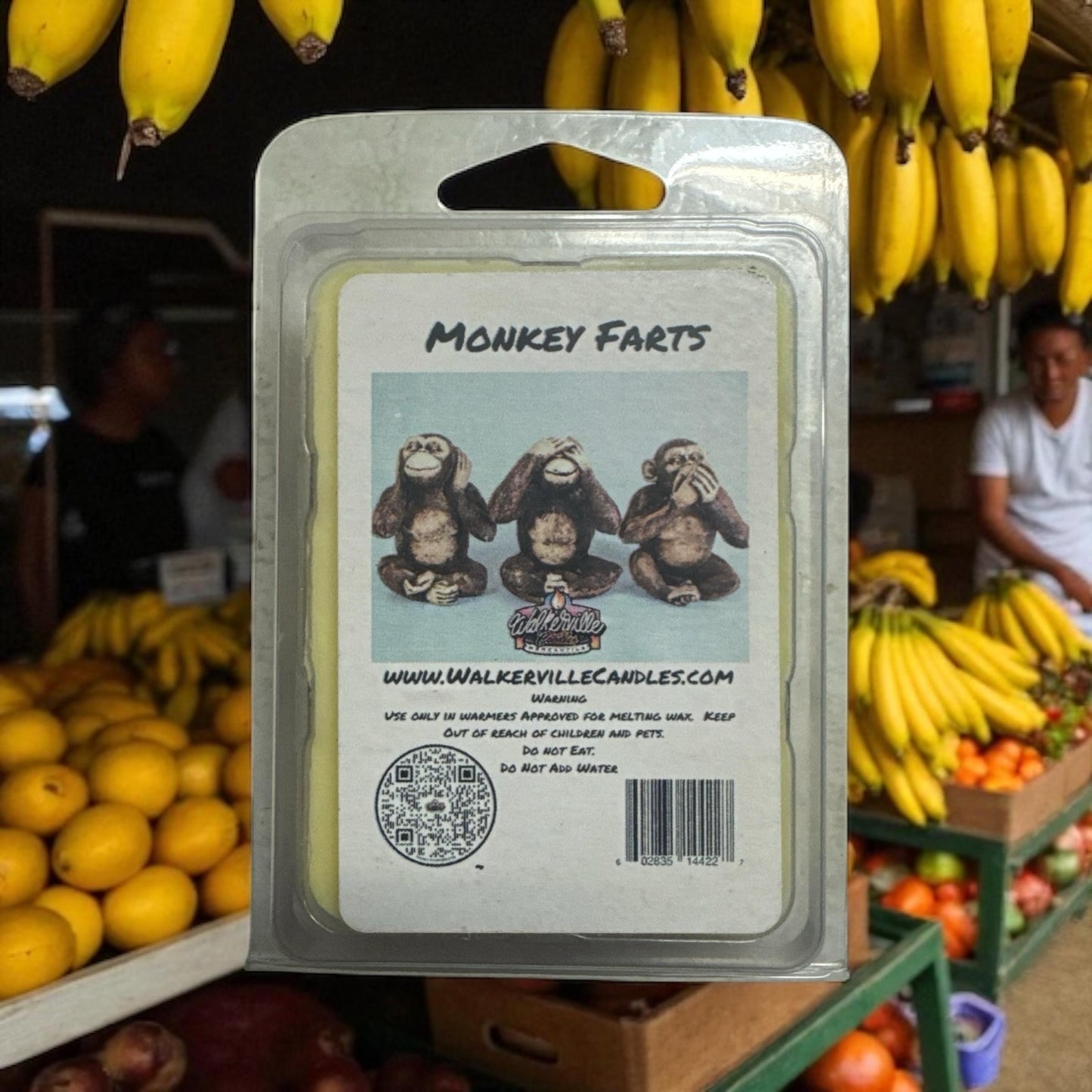 Monkey Farts Vegan Soy wax, Hand-poured, Eco-friendly Fruity Wax Melt