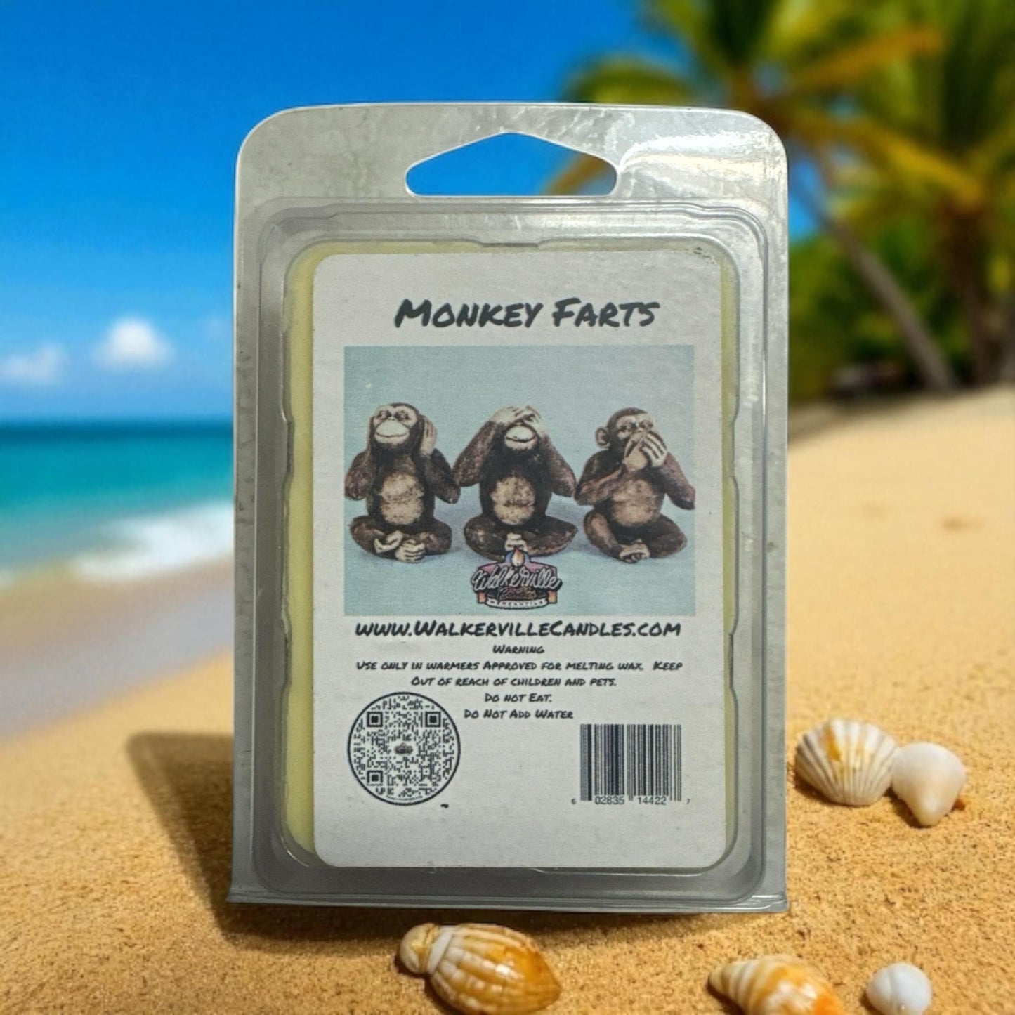 Monkey Farts Vegan Soy wax, Hand-poured, Eco-friendly Fruity Wax Melt
