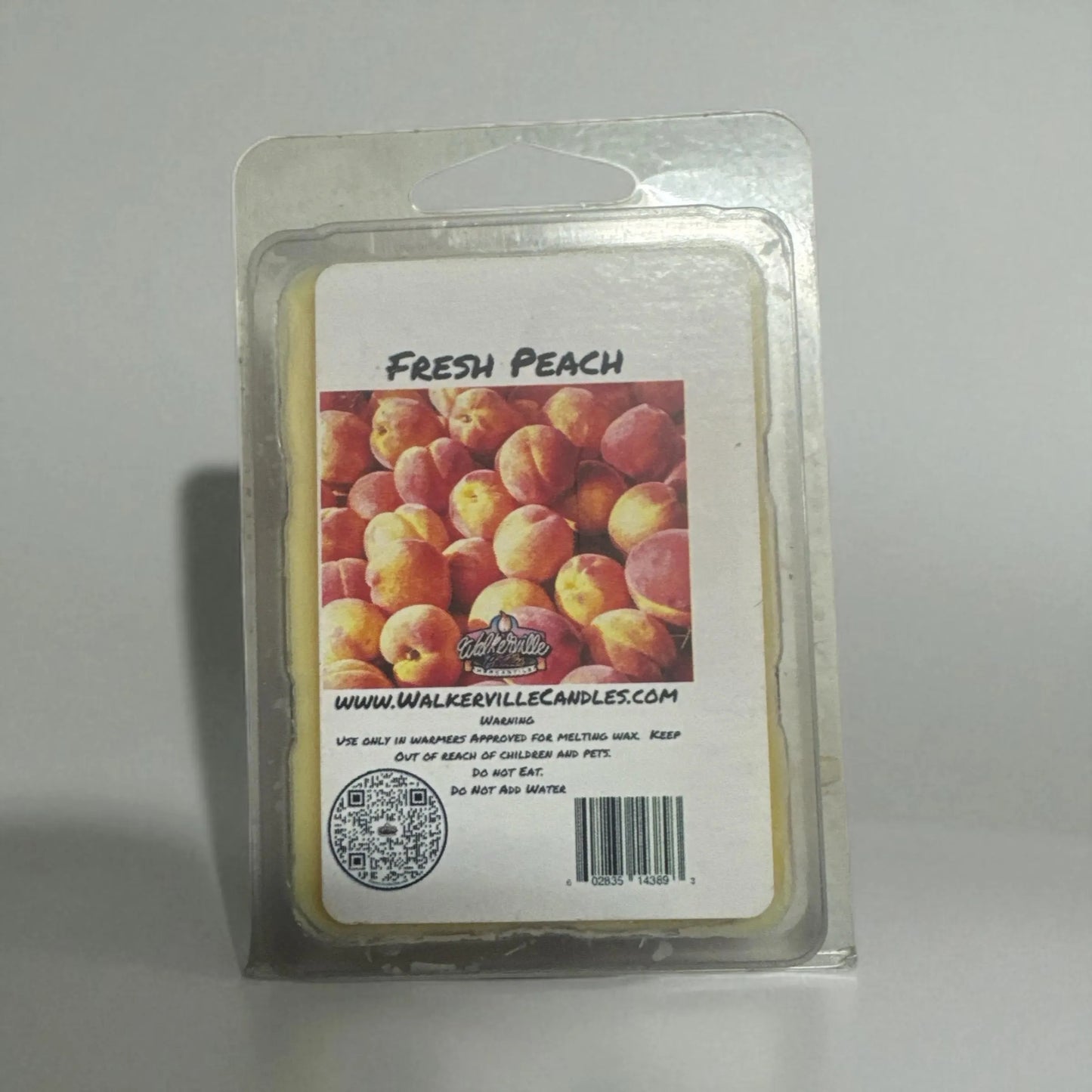 Fresh Peach Vegan Soy wax, Hand-poured, Eco-friendly Fruity Wax Melt