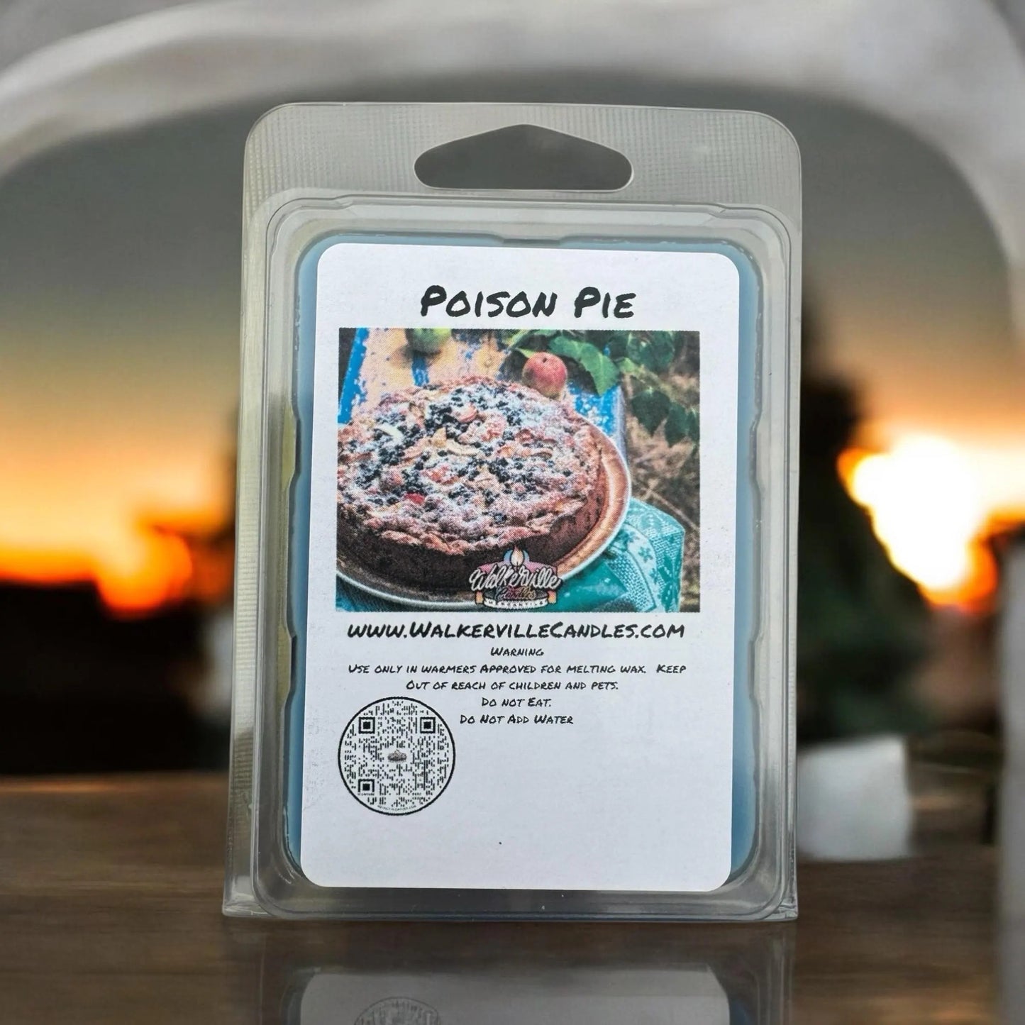 Poison Pie Vegan Soy wax, Hand-poured, Eco-friendly Halloween Fruity Bakery Food Drink Wax Melt