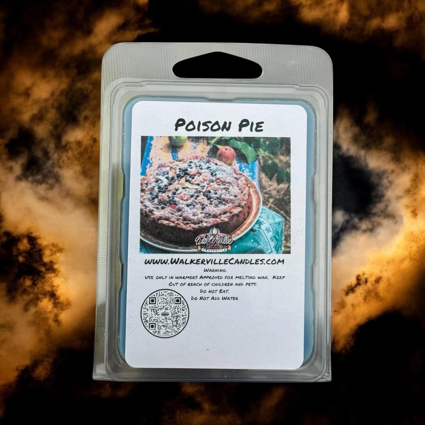 Poison Pie Vegan Soy wax, Hand-poured, Eco-friendly Halloween Fruity Bakery Food Drink Wax Melt