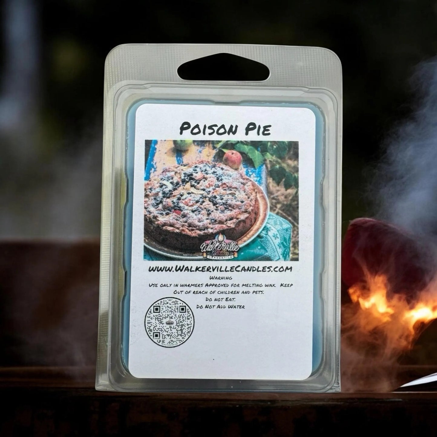 Poison Pie Vegan Soy wax, Hand-poured, Eco-friendly Halloween Fruity Bakery Food Drink Wax Melt