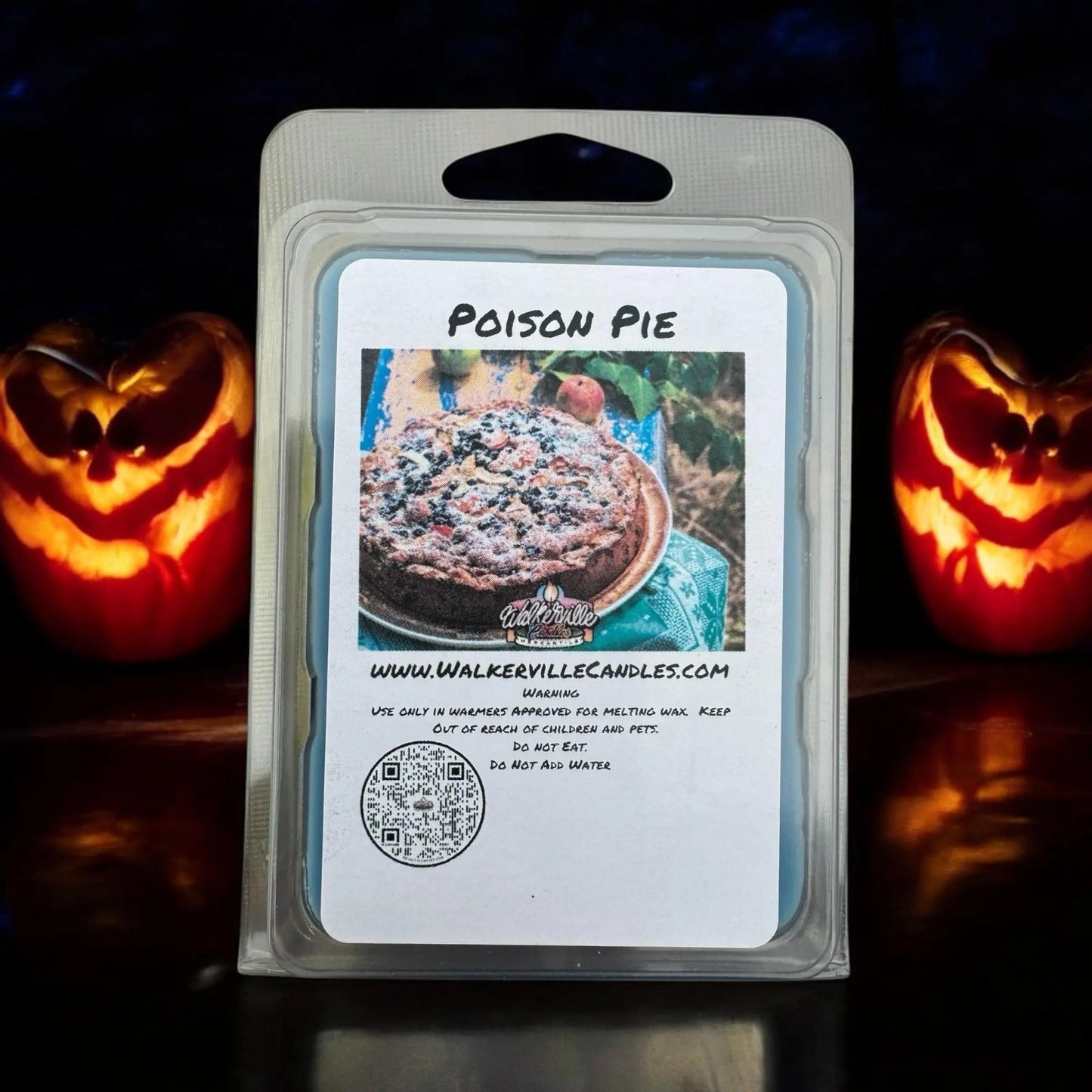 Poison Pie Vegan Soy wax, Hand-poured, Eco-friendly Halloween Fruity Bakery Food Drink Wax Melt