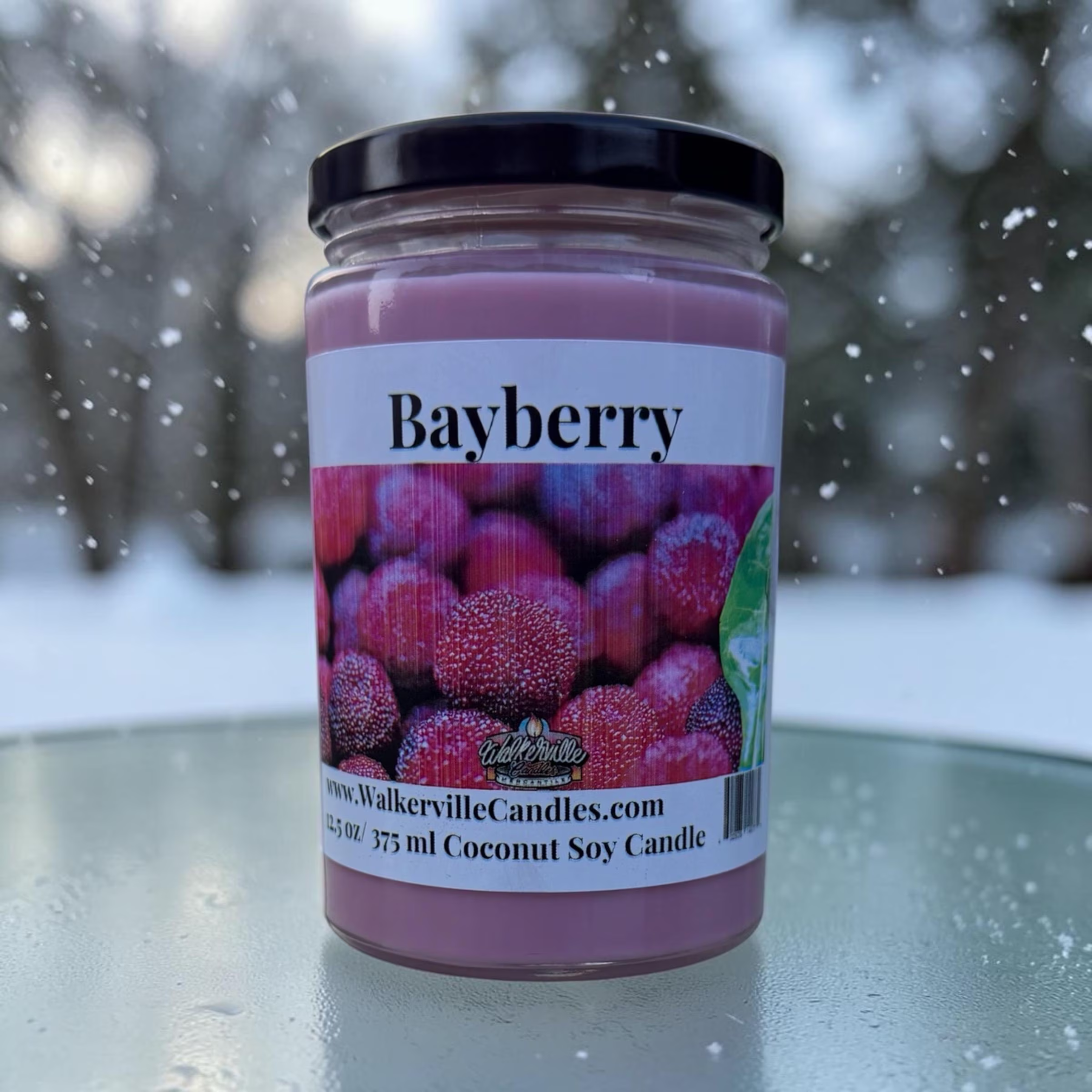 Bayberry Coconut Soy 12.5 oz/ 375 ml Candle Wood Wick