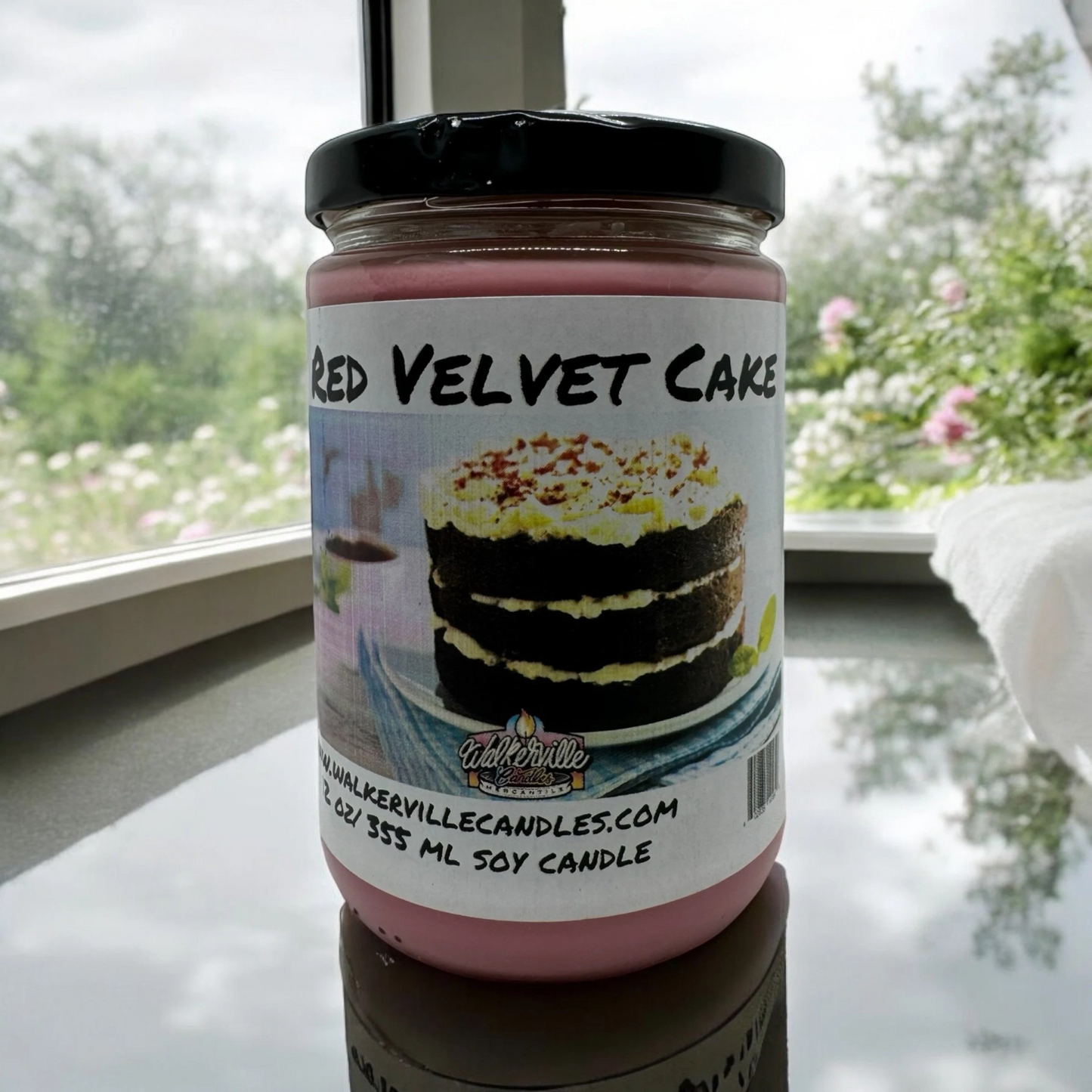 Red Velvet Cake 100% Coconut Soy Eco-friendly 12 oz Candle
