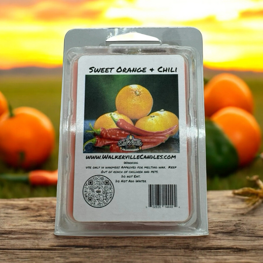 Sweet Orange & Chili Scented Handmade, Eco-friendly Wax Melt