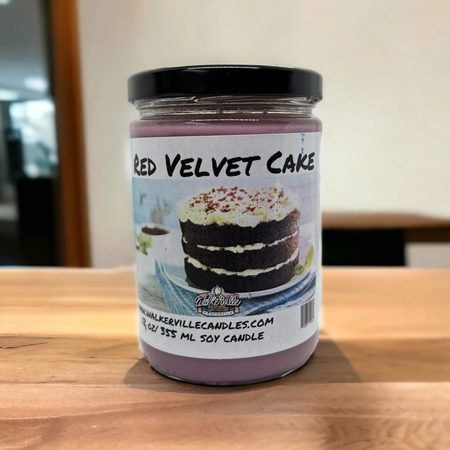 Red Velvet Cake 100% Coconut Soy Eco-friendly 12 oz Candle