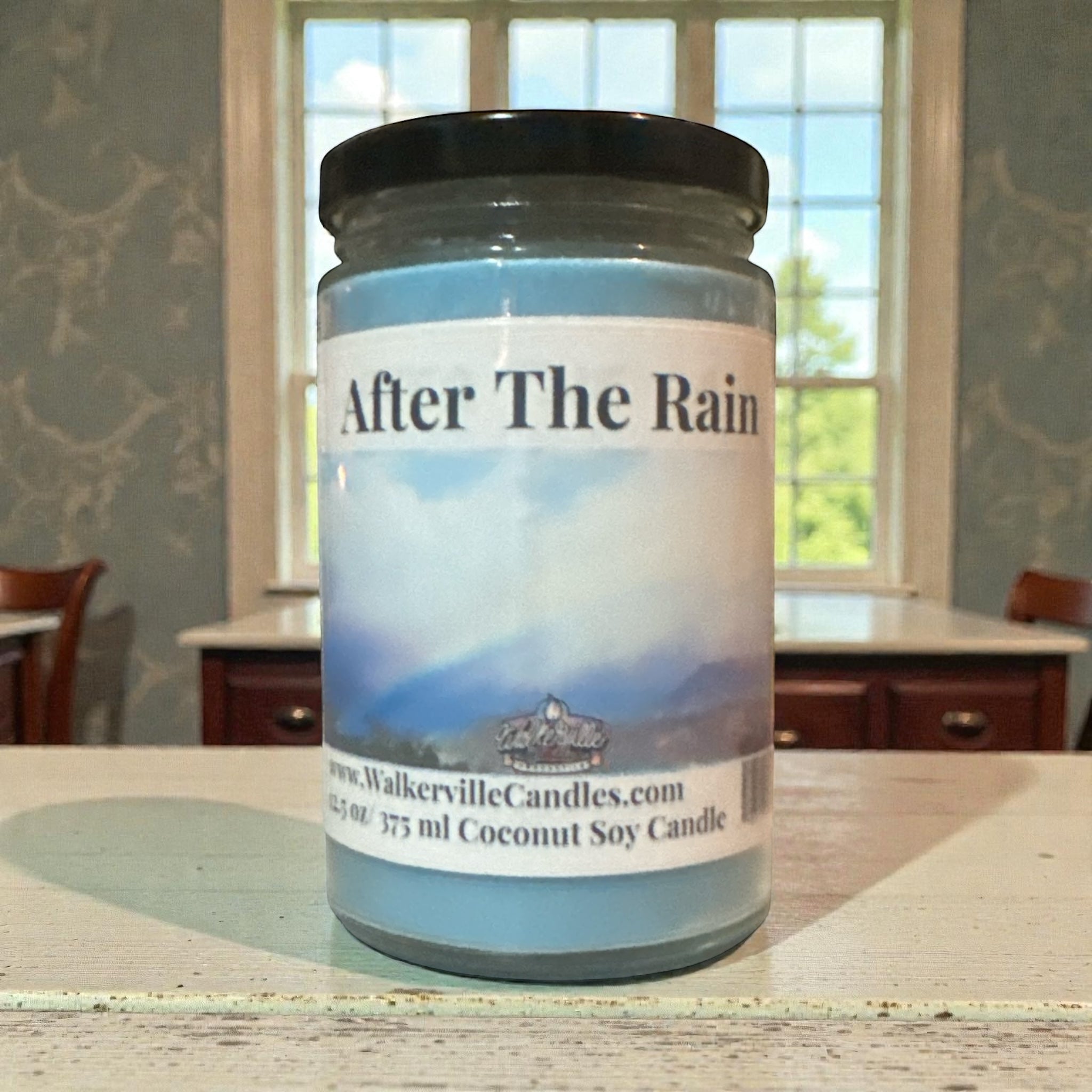 After The Rain Coconut Soy 12.5 oz/ 375 ml Candle Wood Wick - Walkerville Candles
