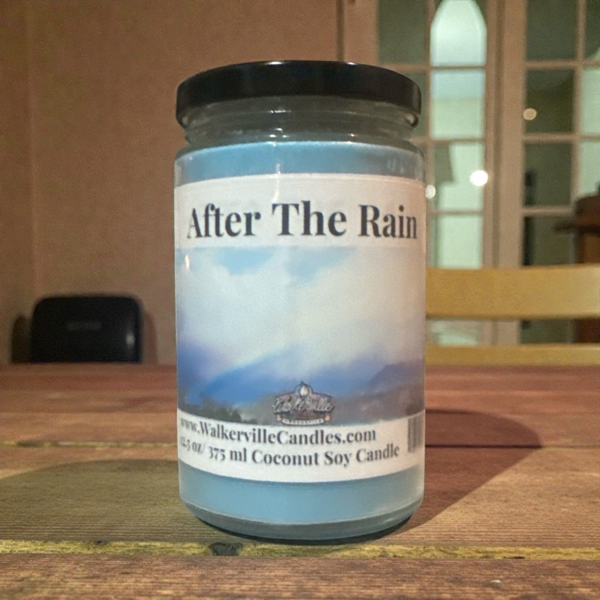 After The Rain Coconut Soy 12.5 oz/ 375 ml Candle Wood Wick - Walkerville Candles