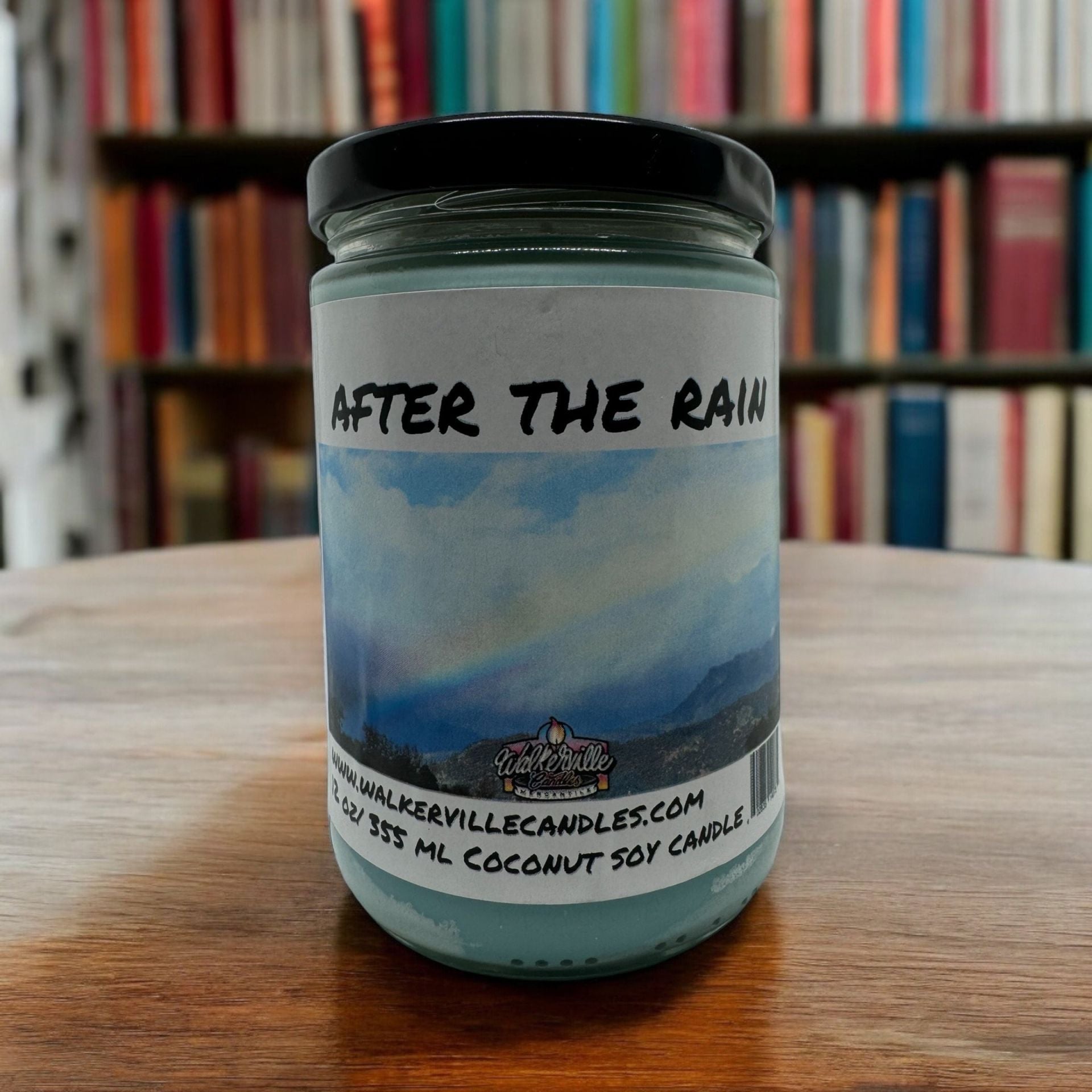 After The Rain Vegan Coconut Soy 12 oz/ 355 ml Candle Hand-poured, Eco-friendly, Clean Burning, Floral Wood Wick