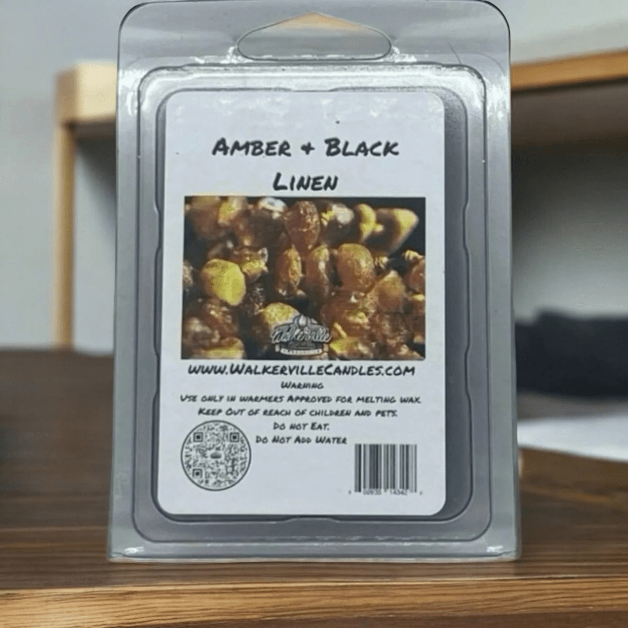 Amber & Black Linen Wax Melt - Walkerville Candles