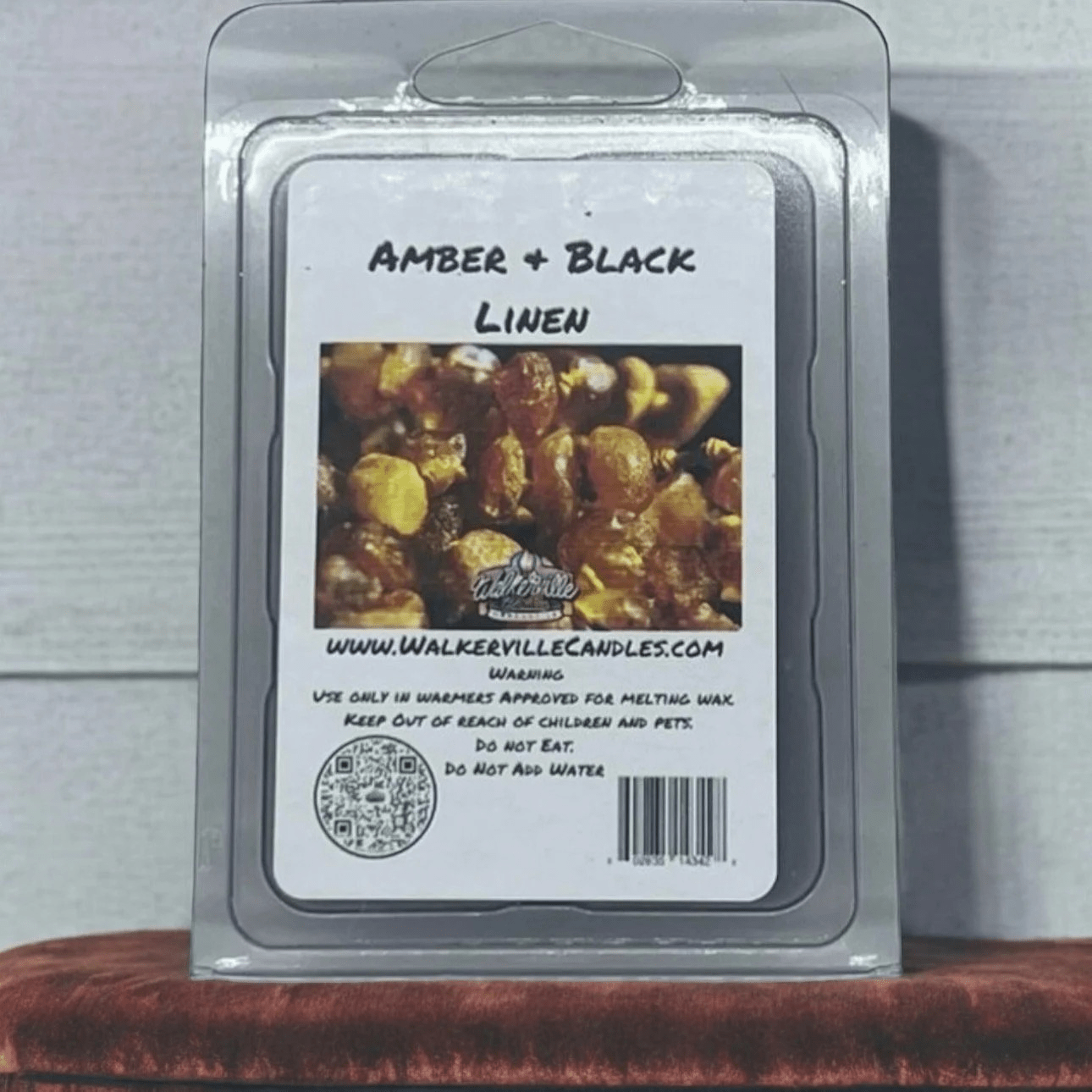 Amber & Black Linen Wax Melt - Walkerville Candles