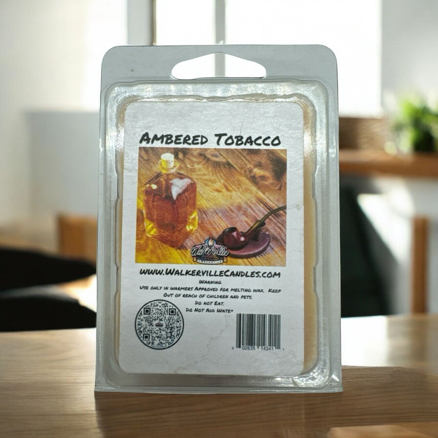 Ambered Tobacco Scented Handmade, Eco-friendly Wax Melt
