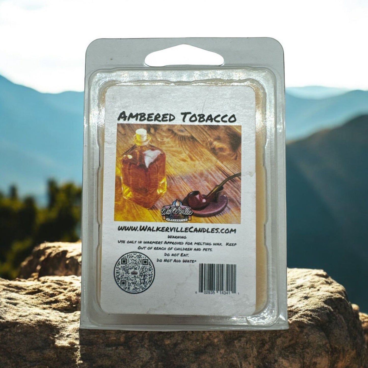 Ambered Tobacco Scented Handmade, Eco-friendly Wax Melt