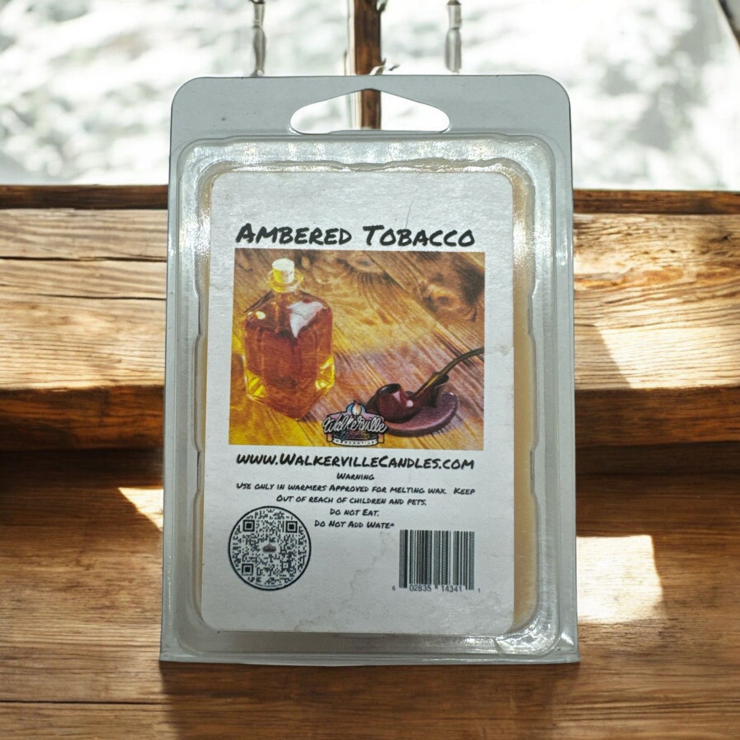 Ambered Tobacco Scented Handmade, Eco-friendly Wax Melt