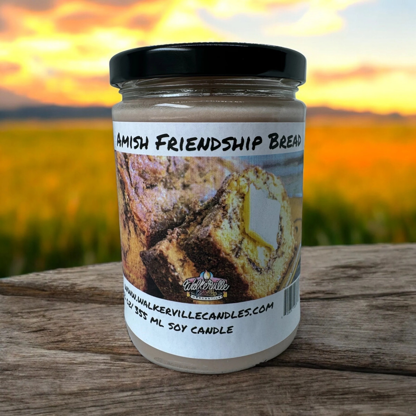 Amish Friendship Bread 100% Coconut Soy Eco-friendly 12 oz Candle
