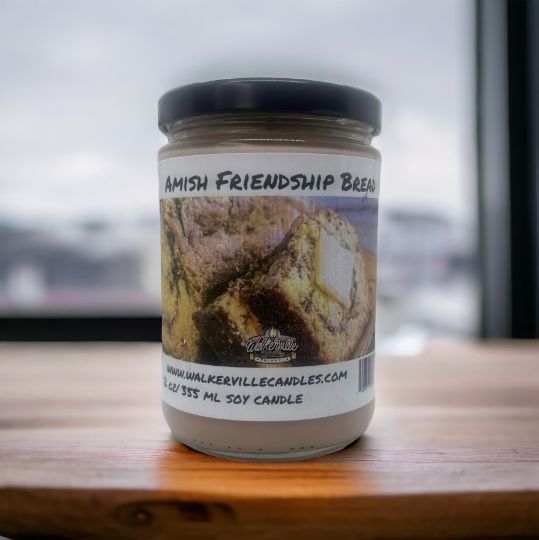 Amish Friendship Bread 100% Coconut Soy Eco-friendly 12 oz Candle