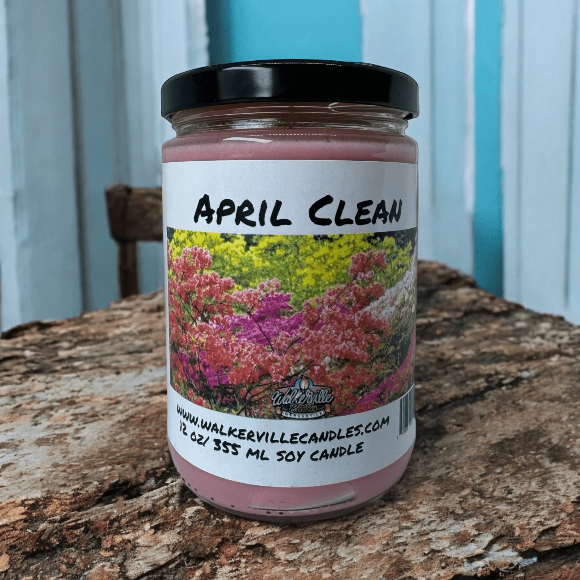 April Clean Coconut Soy 12.5 oz/ 375 ml Candle Wood Wick - Walkerville Candles