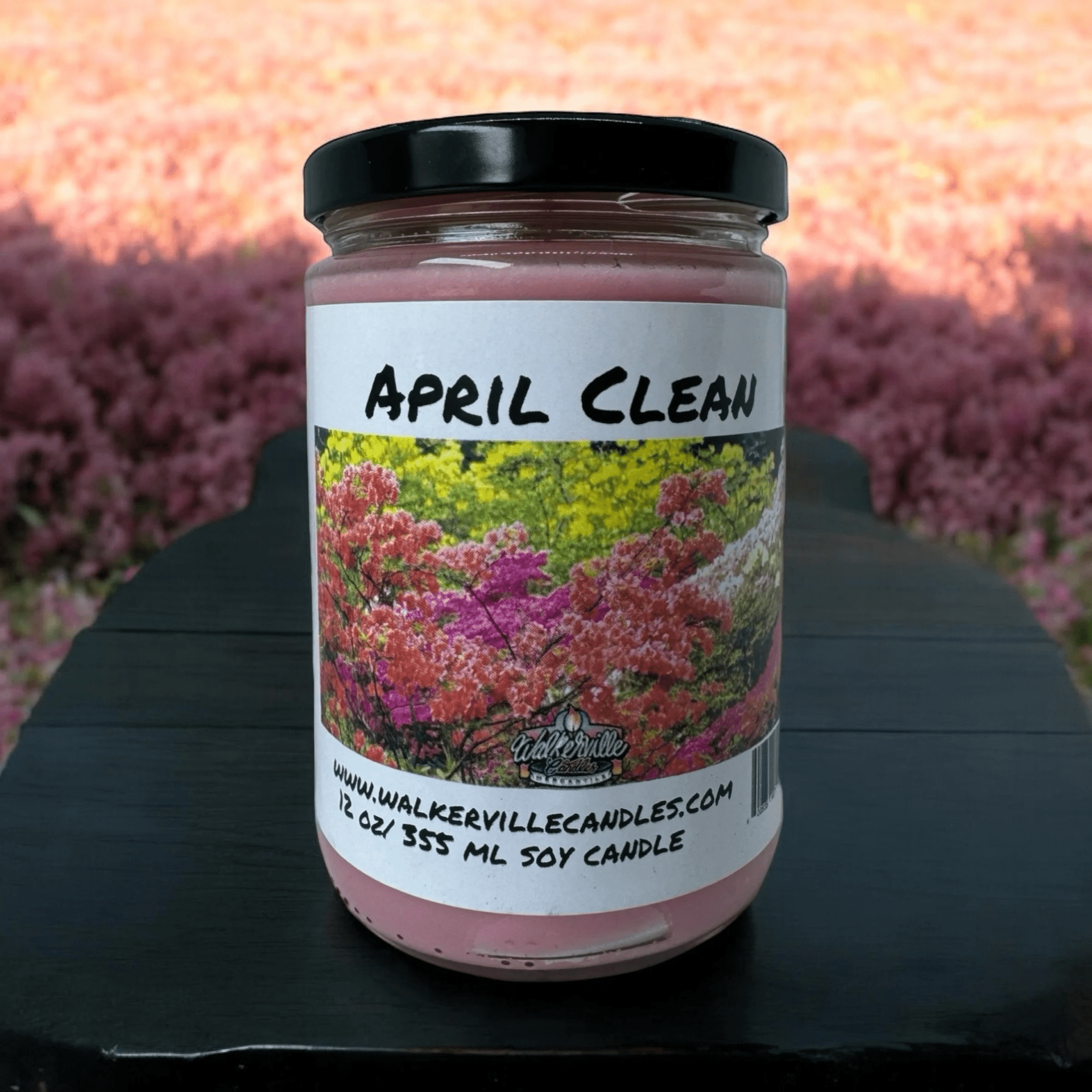 April Clean Coconut Soy 12.5 oz/ 375 ml Candle Wood Wick - Walkerville Candles