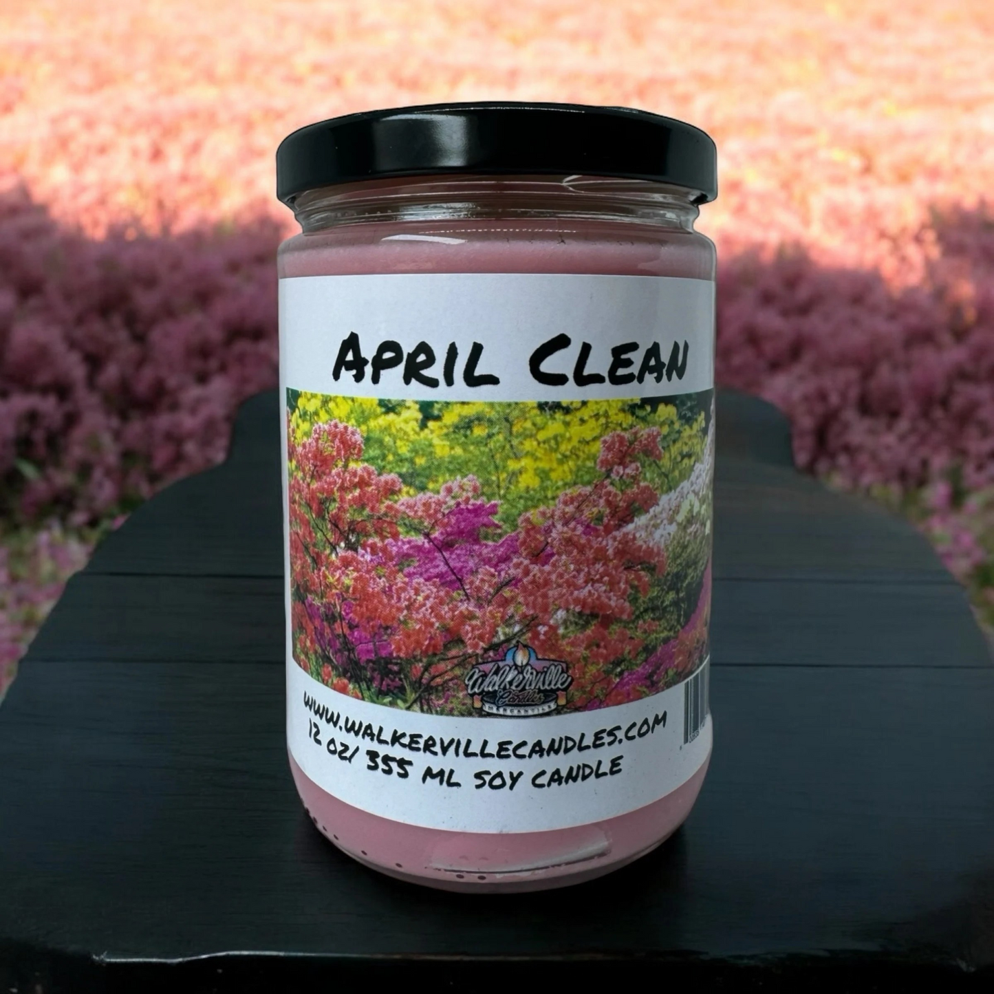 April Clean 100% Coconut Soy Eco-friendly 12 oz Candle Wood Wick