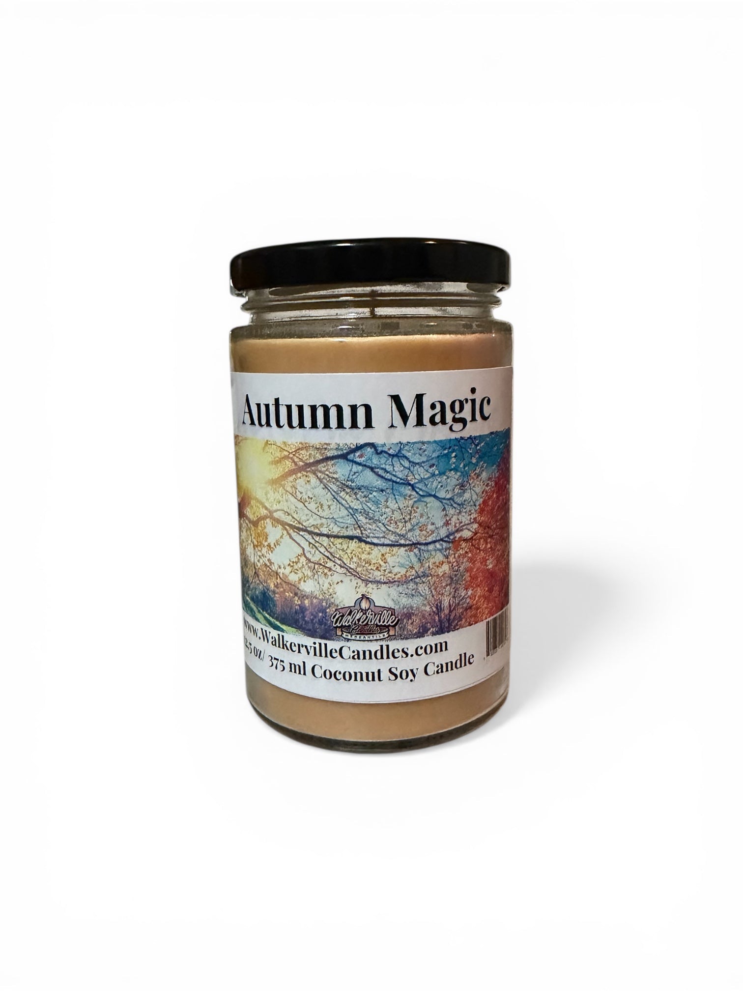Autumn Magic Coconut Soy 12.5 oz/ 375 ml Candle Wood Wick - Walkerville Candles