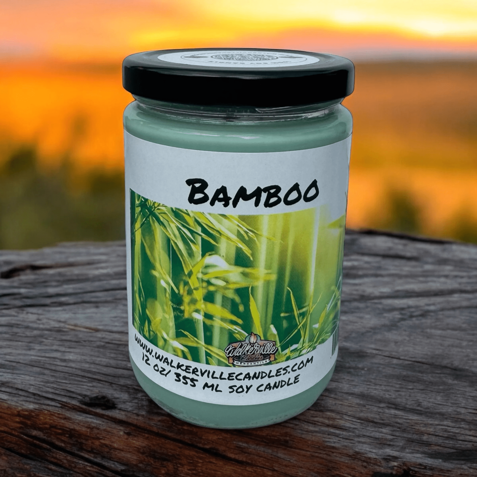 Bamboo Coconut Soy 12.5 oz/ 375 ml Candle Wood Wick - Walkerville Candles