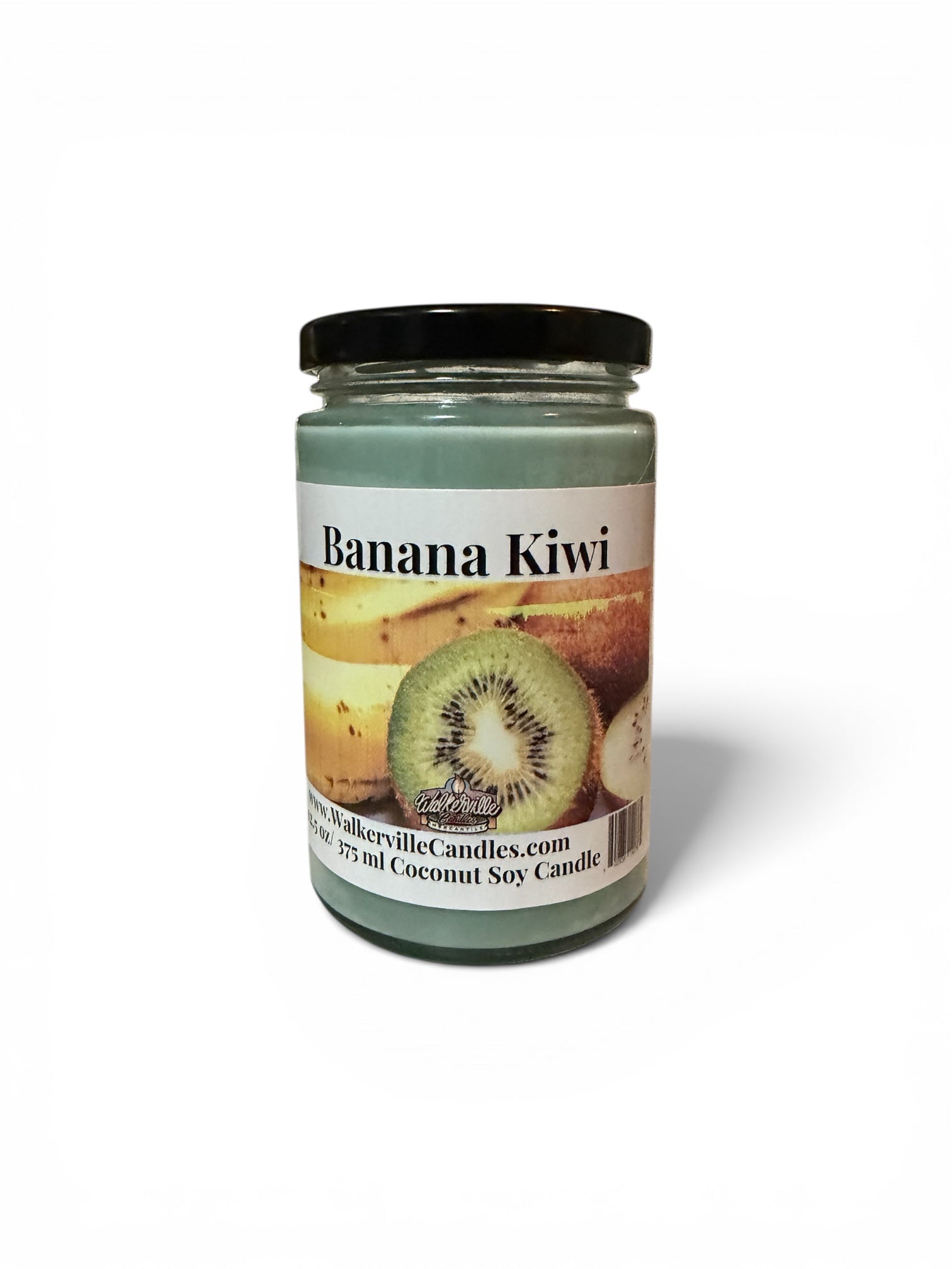 Banana Kiwi Coconut Soy 12.5 oz/ 375 ml Candle Wood Wick - Walkerville Candles