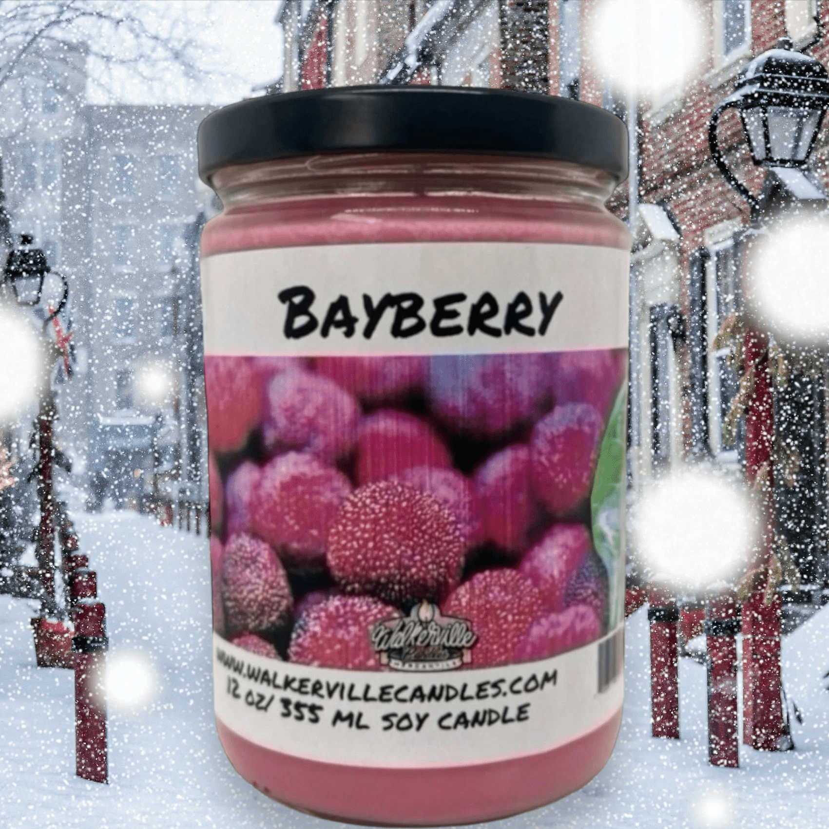 Bayberry Coconut Soy 12.5 oz/ 375 ml Candle Wood Wick - Walkerville Candles