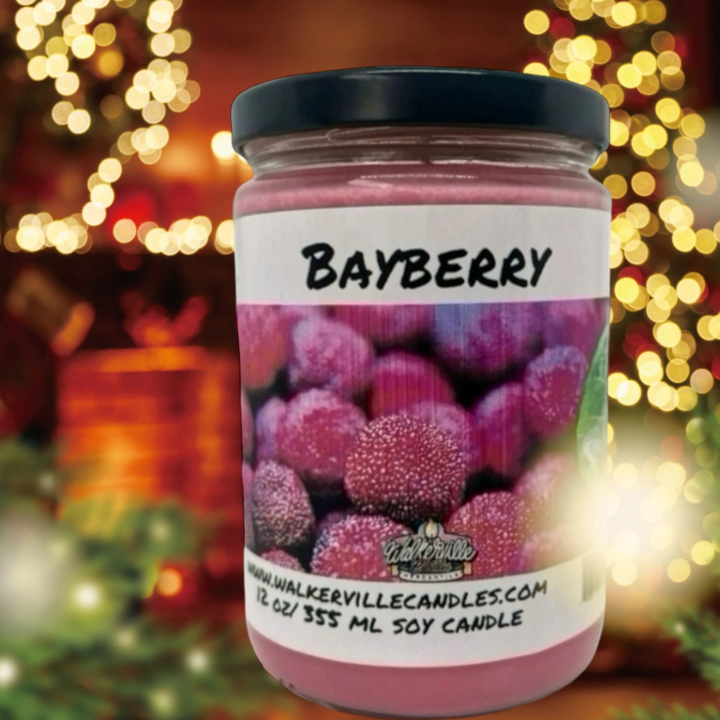 Bayberry 100% Coconut Soy Eco-friendly 12 oz Candle Wood Wick