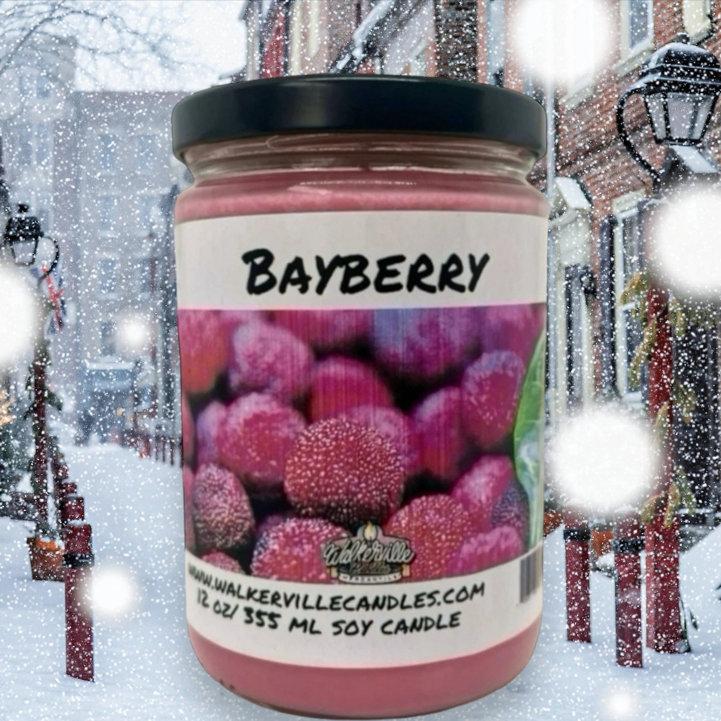 Bayberry 100% Coconut Soy Eco-friendly 12 oz Candle Wood Wick