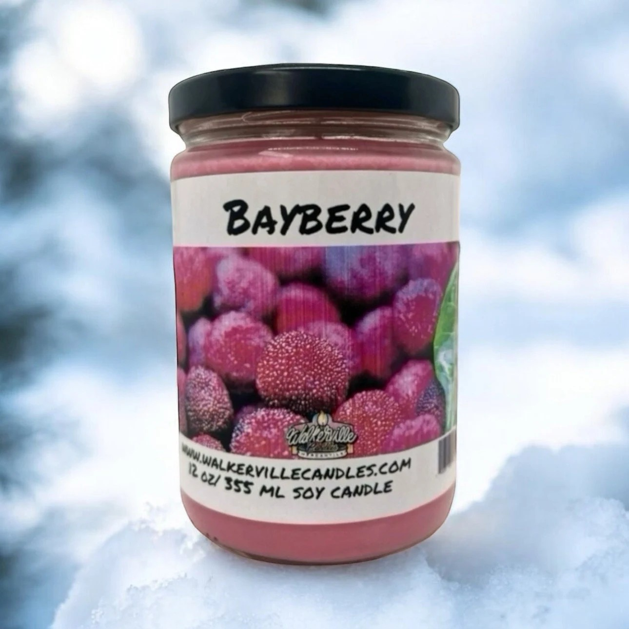 Bayberry 100% Coconut Soy Eco-friendly 12 oz Candle Wood Wick