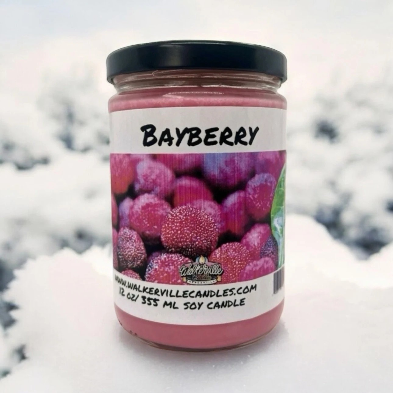 Bayberry 100% Coconut Soy Eco-friendly 12 oz Candle Wood Wick