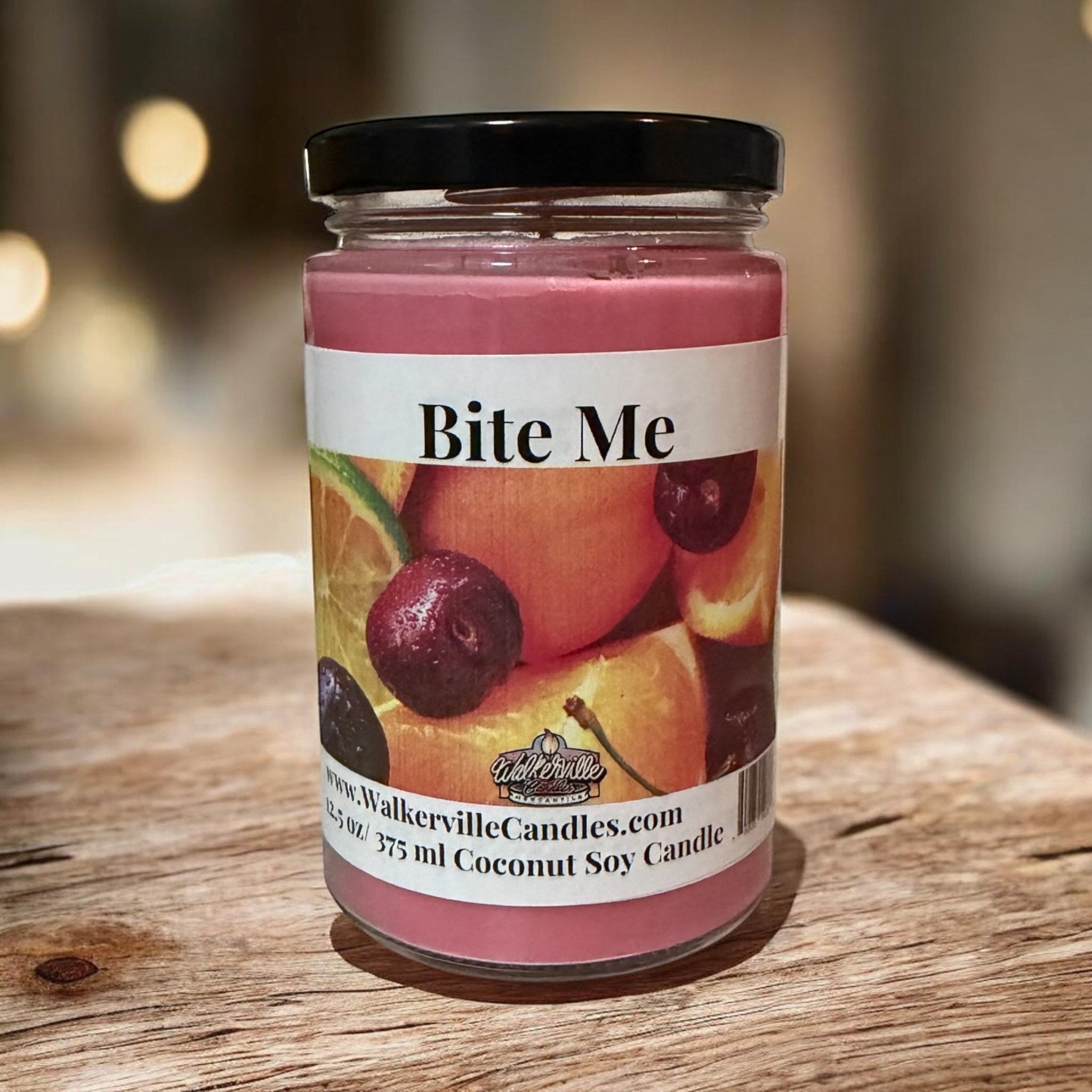 Bite me Coconut Soy 12.5 oz/ 375 ml Candle Wood Wick - Walkerville Candles