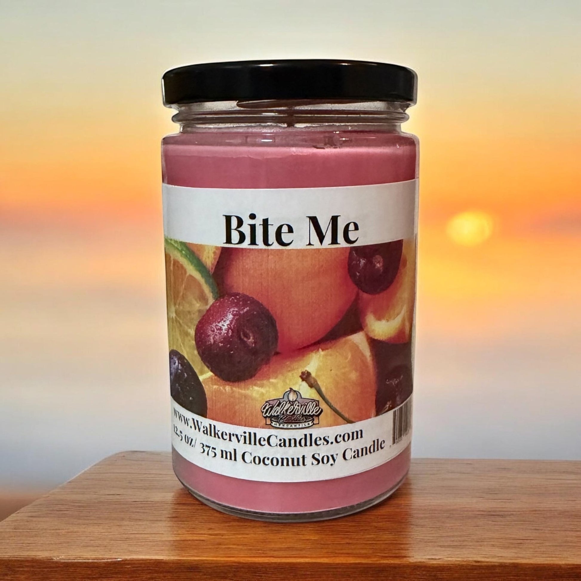 Bite me Coconut Soy 12.5 oz/ 375 ml Candle Wood Wick - Walkerville Candles