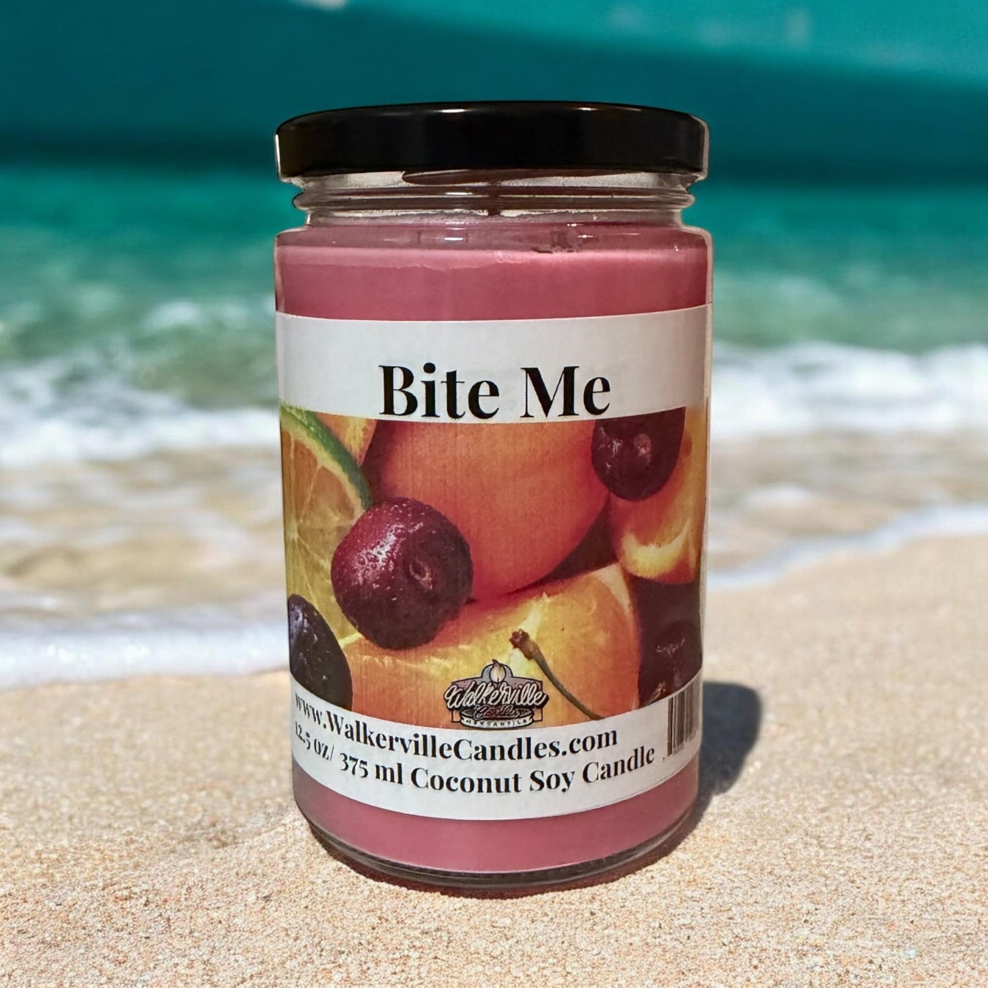 Bite me Coconut Soy 12.5 oz/ 375 ml Candle Wood Wick - Walkerville Candles