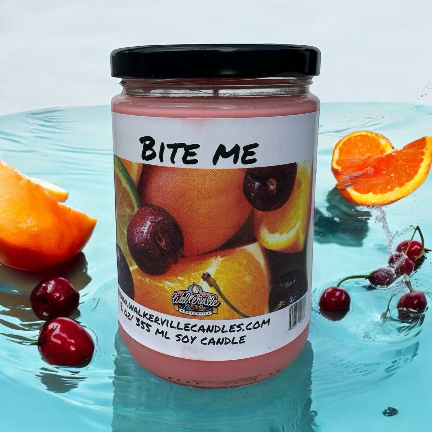 Bite Me 100% Coconut Soy Eco-friendly 12 oz Candle Wood Wick