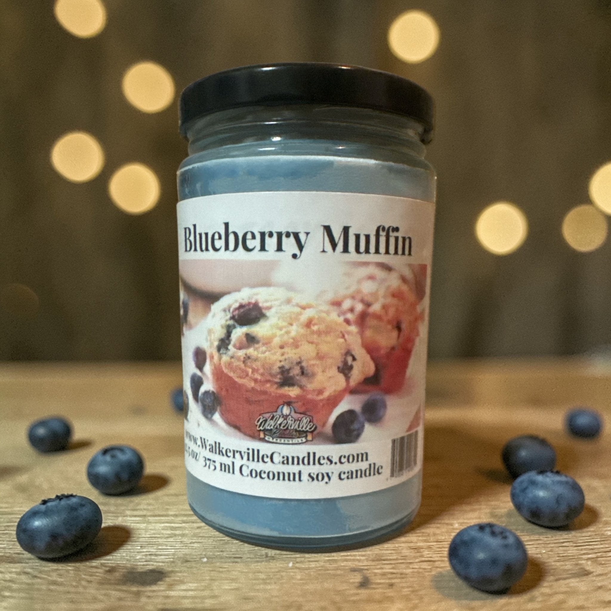 Blueberry Muffin Coconut Soy 12.5 oz/ 375 ml Candle Wood Wick - Walkerville Candles