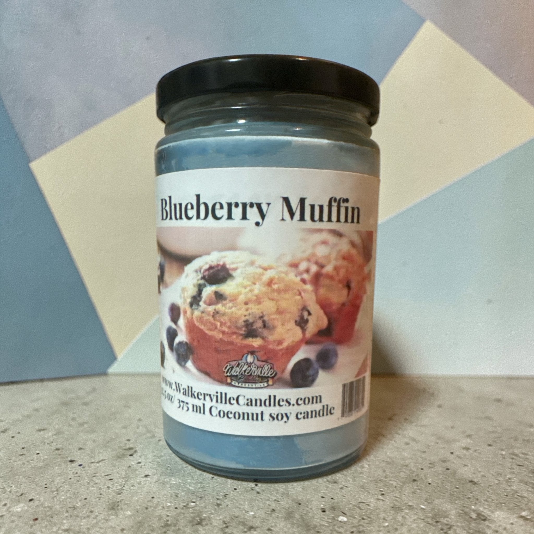 Blueberry Muffin Coconut Soy 12.5 oz/ 375 ml Candle Wood Wick - Walkerville Candles