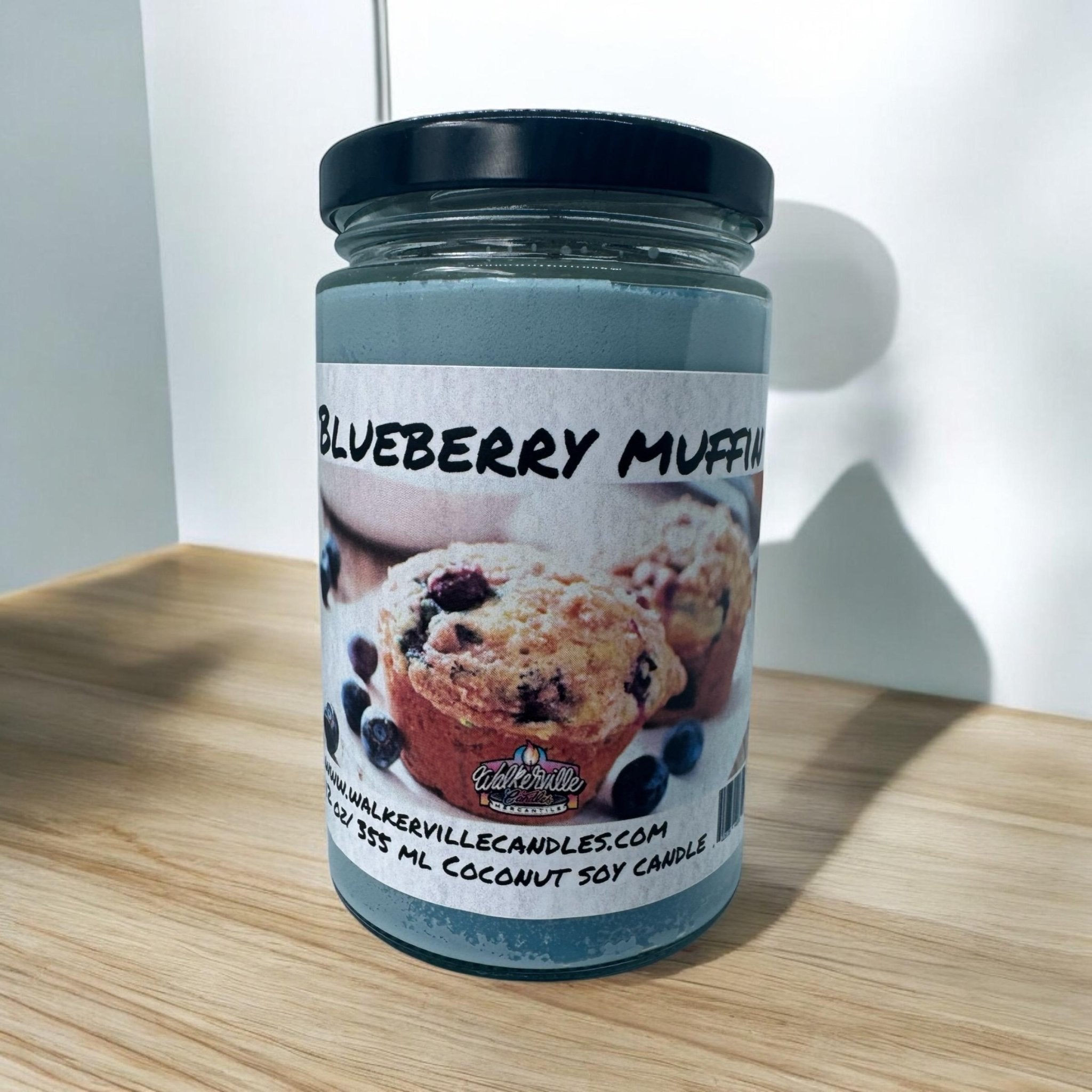 Blueberry Muffin Coconut Soy 12.5 oz/ 375 ml Candle Wood Wick - Walkerville Candles
