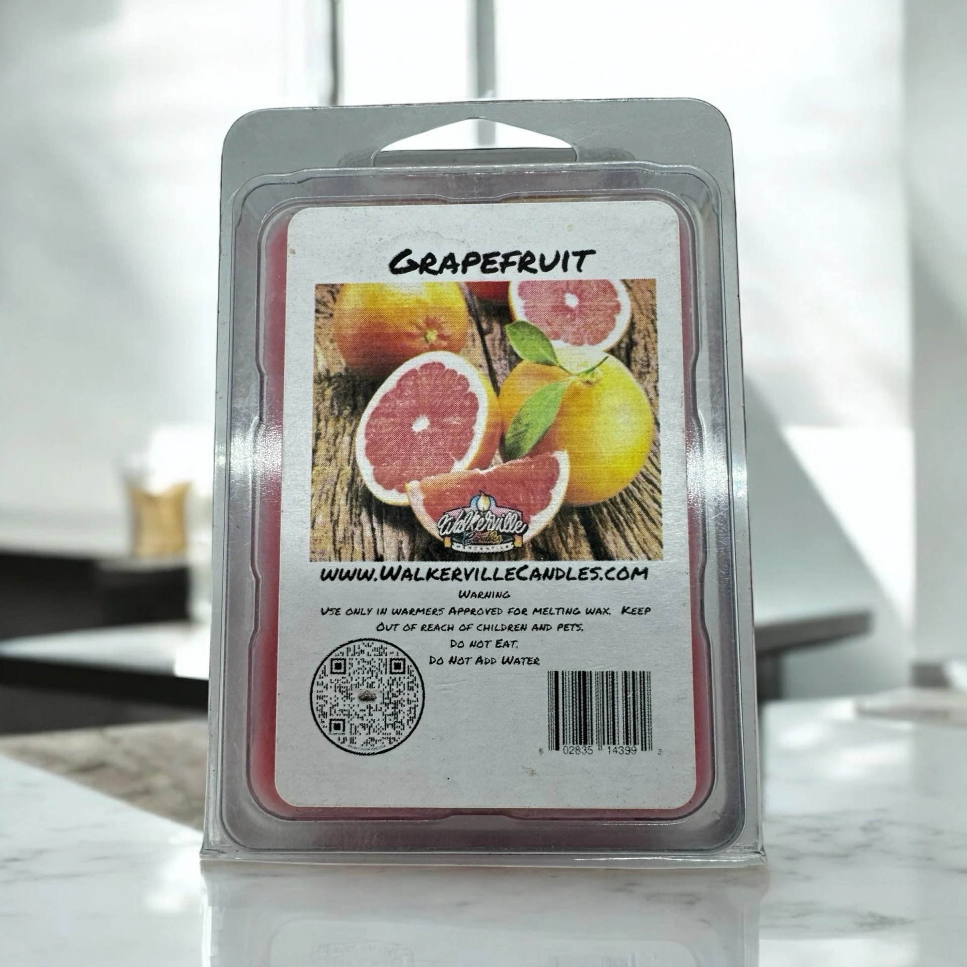 Grapefruit Vegan Soy wax, Hand-poured, Eco-friendly Fruity Wax Melt