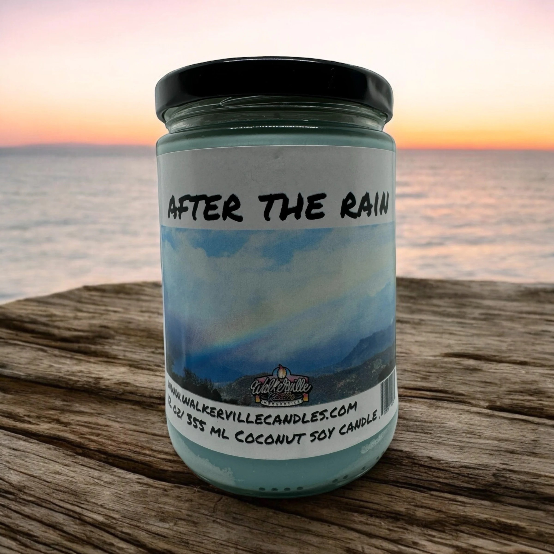 After The Rain Vegan Coconut Soy 12 oz/ 355 ml Candle Hand-poured, Eco-friendly, Clean Burning, Floral